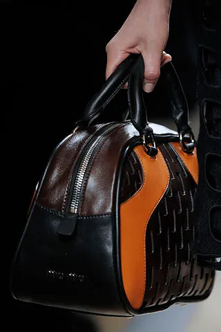 Miu Miu FW2008 black and navy bowling bag