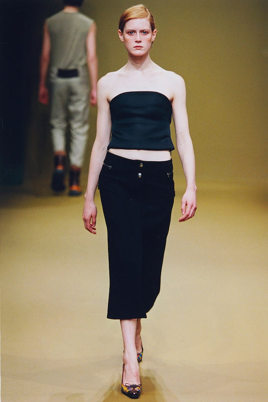 Miu Miu FW 1999 midi-skirt with zipper