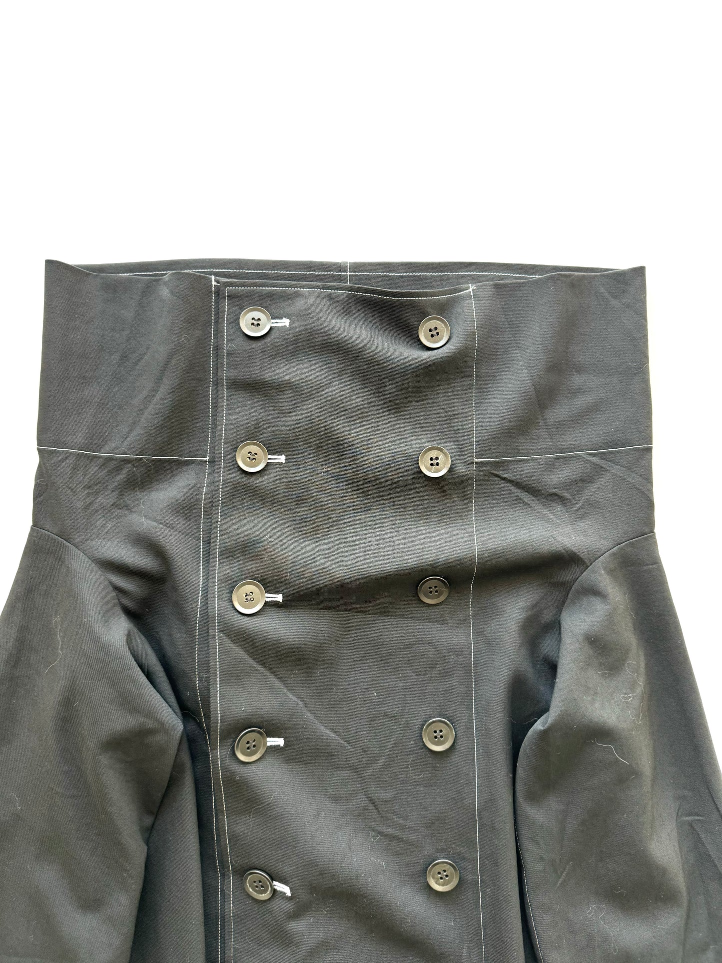Yohji Yamamoto Y’s black off-shoulder coat
