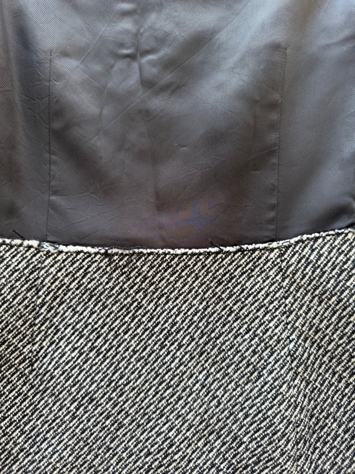 Prada FW2003 grey wool mini-dress