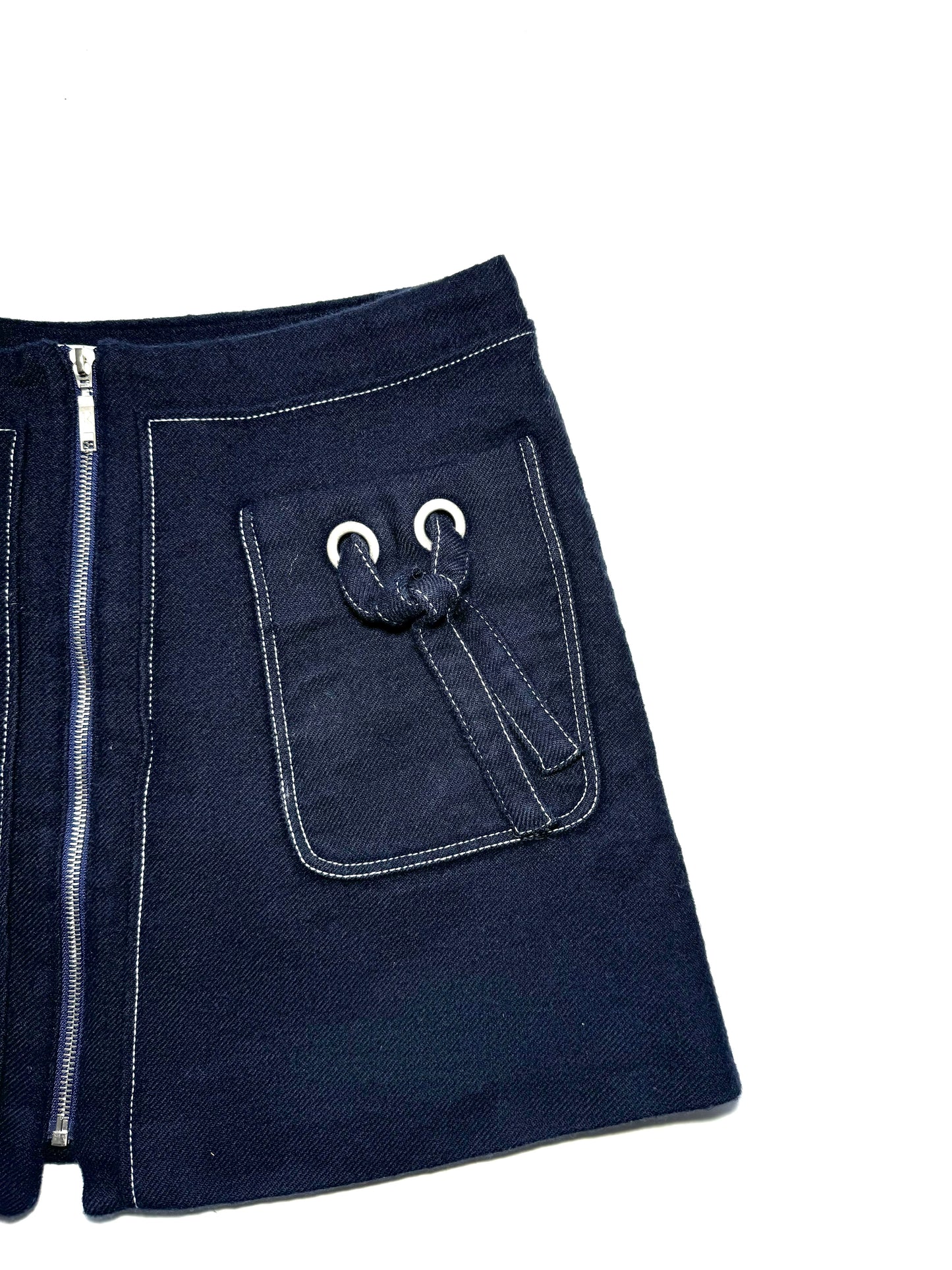 Kenzo navy wool skirt