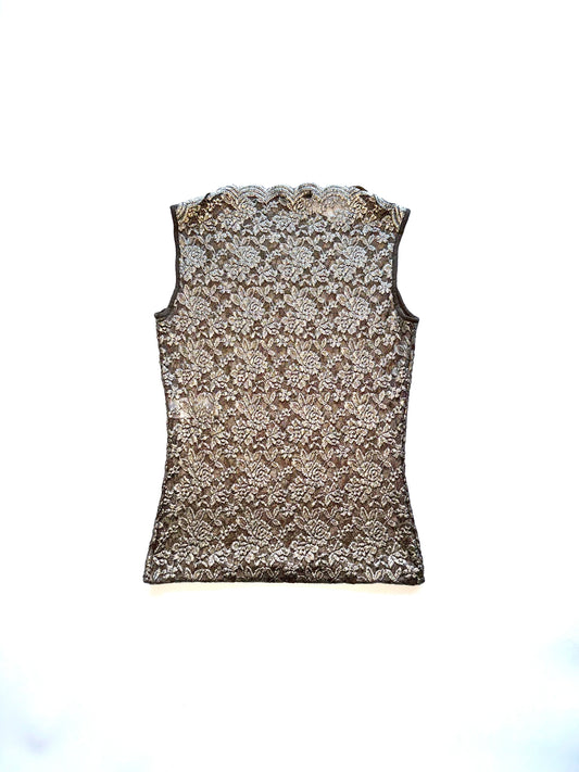 Plein Sud silver lace top