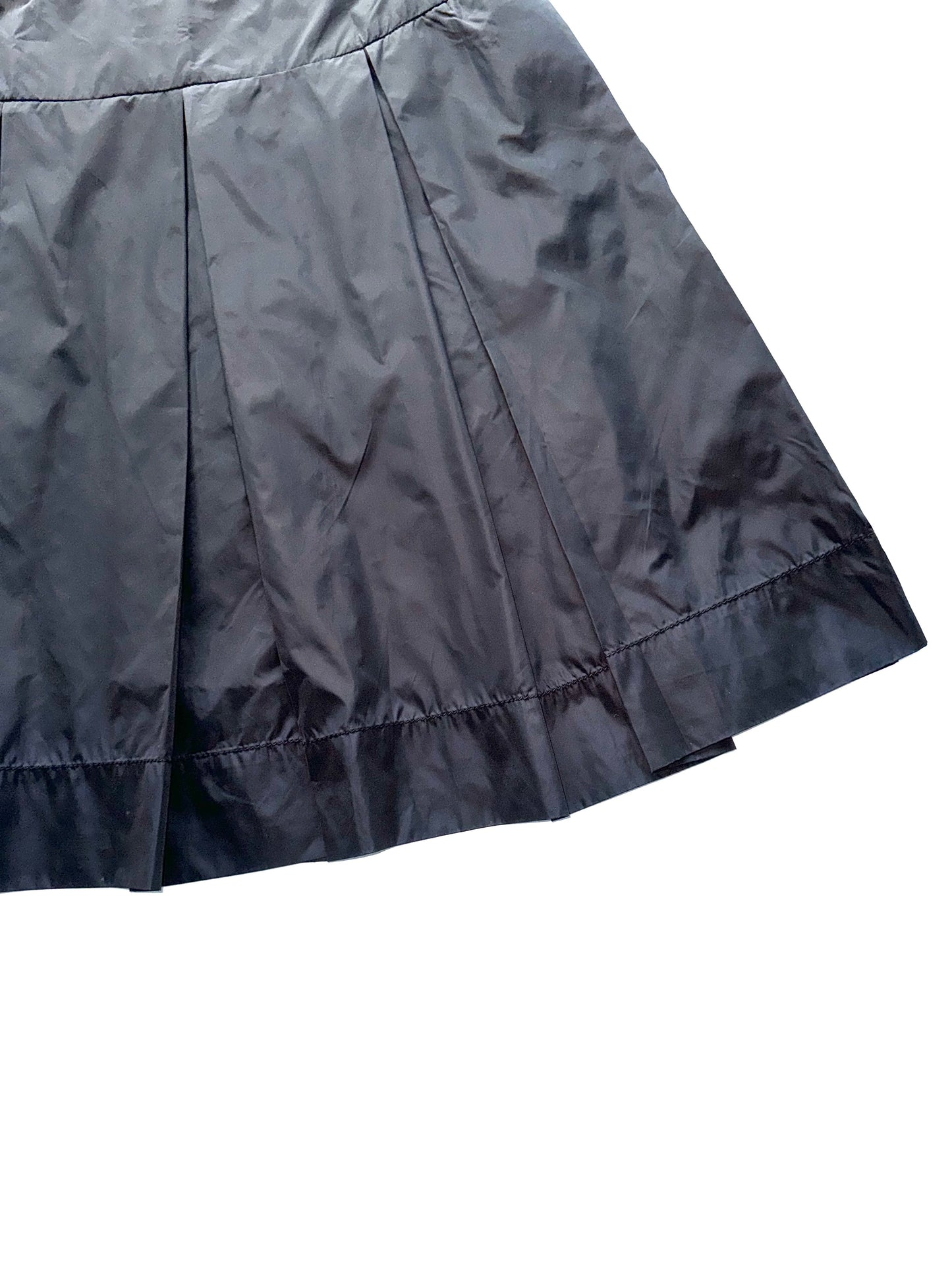 Prada 90s black nylon skirt