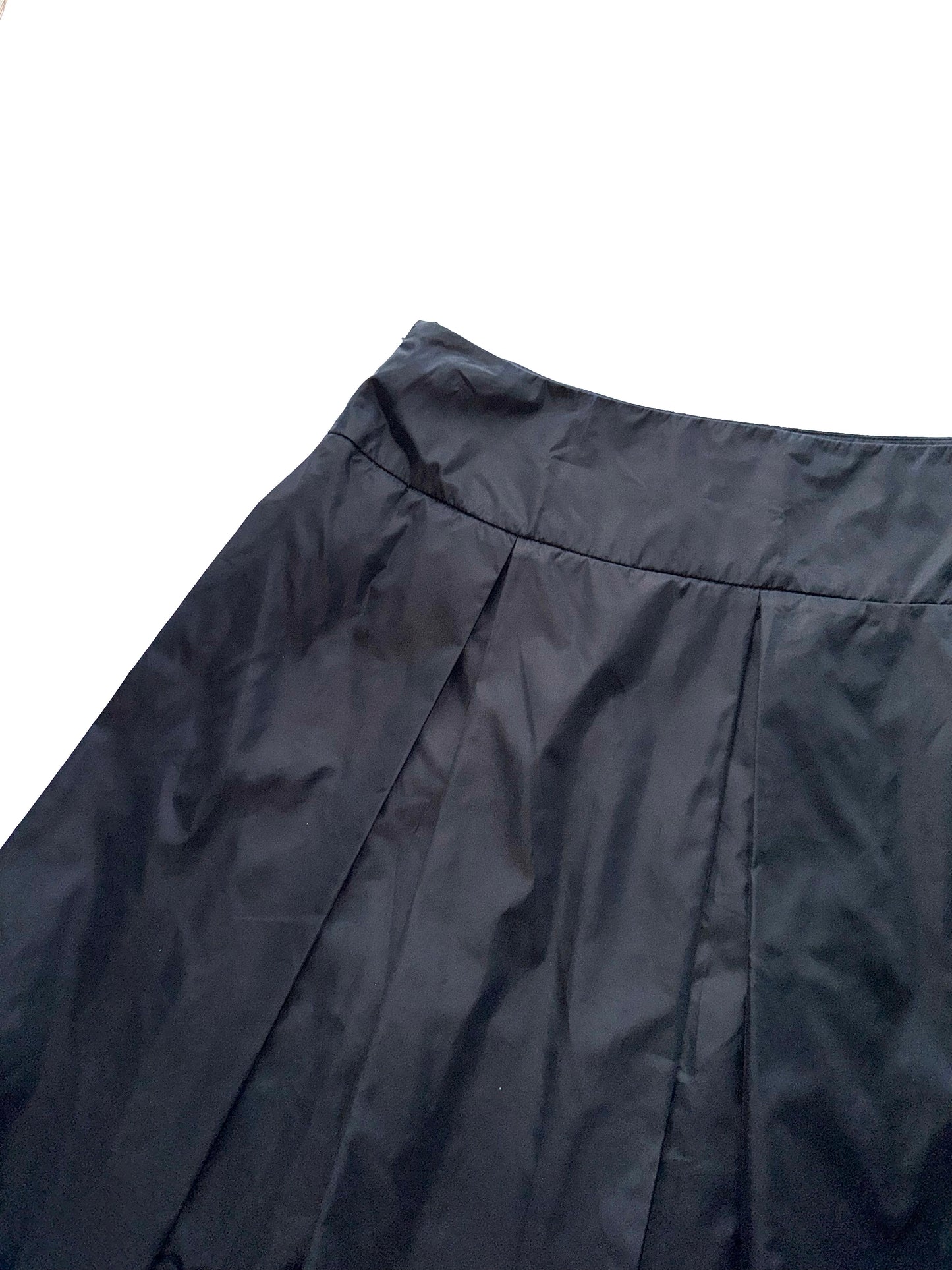 Prada 90s black nylon skirt