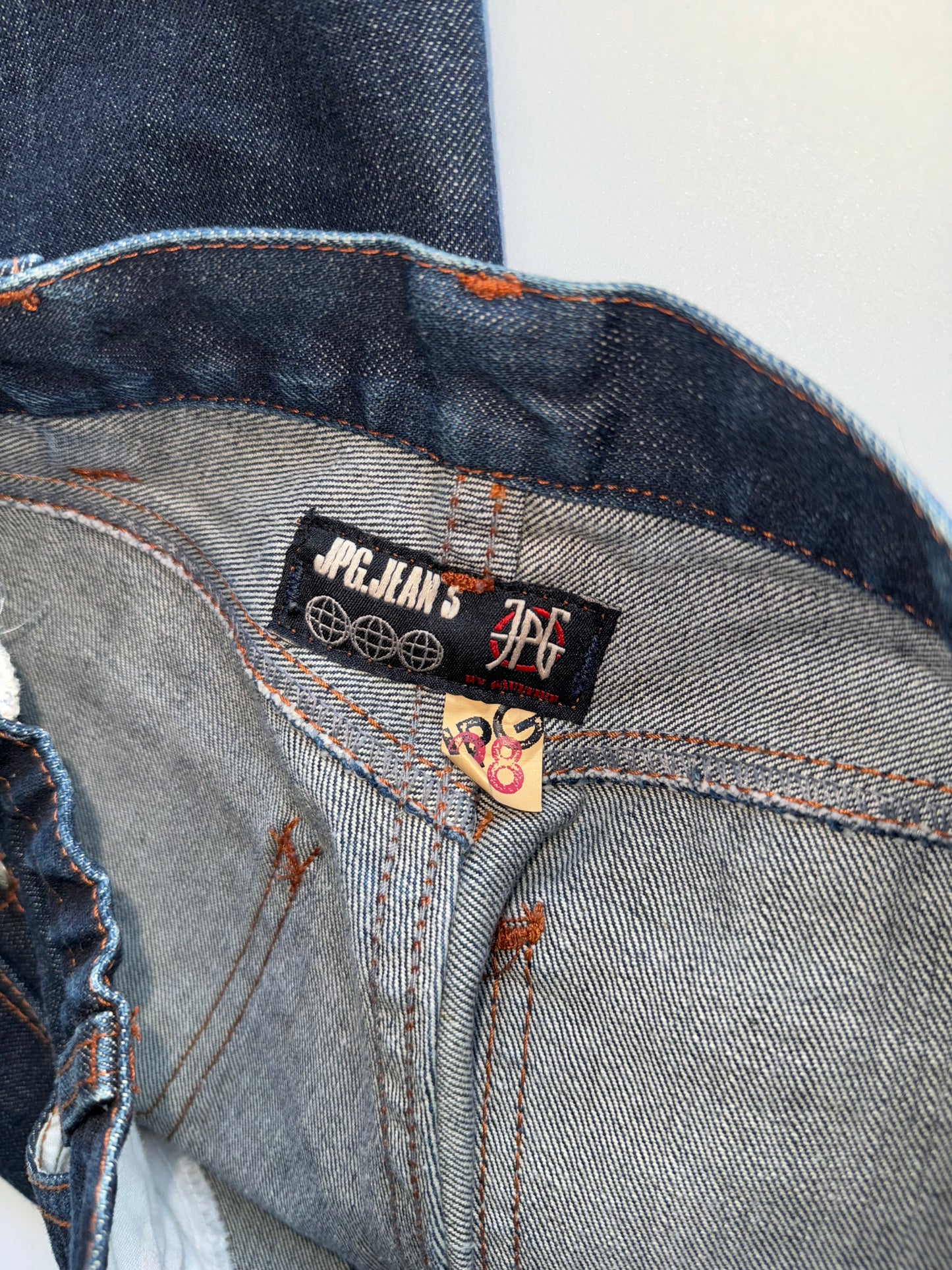 Jean Paul Gaultier cropped denim set