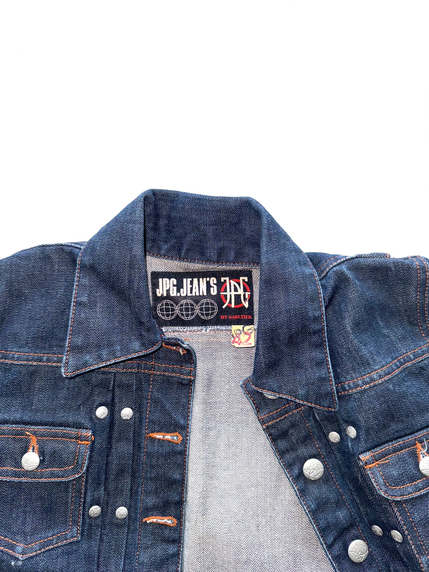 Jean Paul Gaultier cropped denim set
