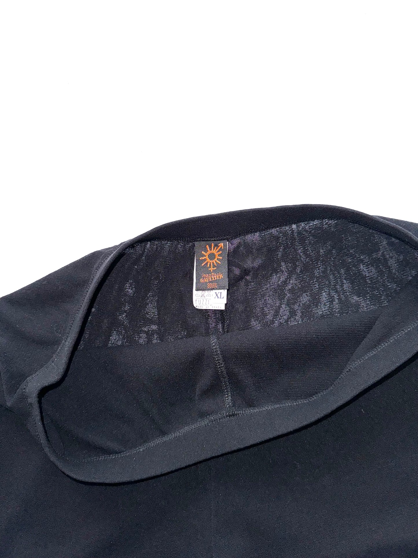 Jean Paul Gaultier black mesh trousers