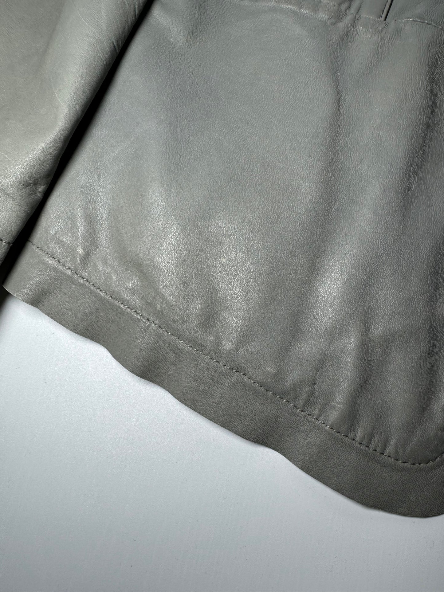 Armani Jeans grey leather blazer