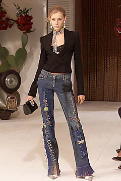 Dolce & Gabbana SS2001 safety pin jeans
