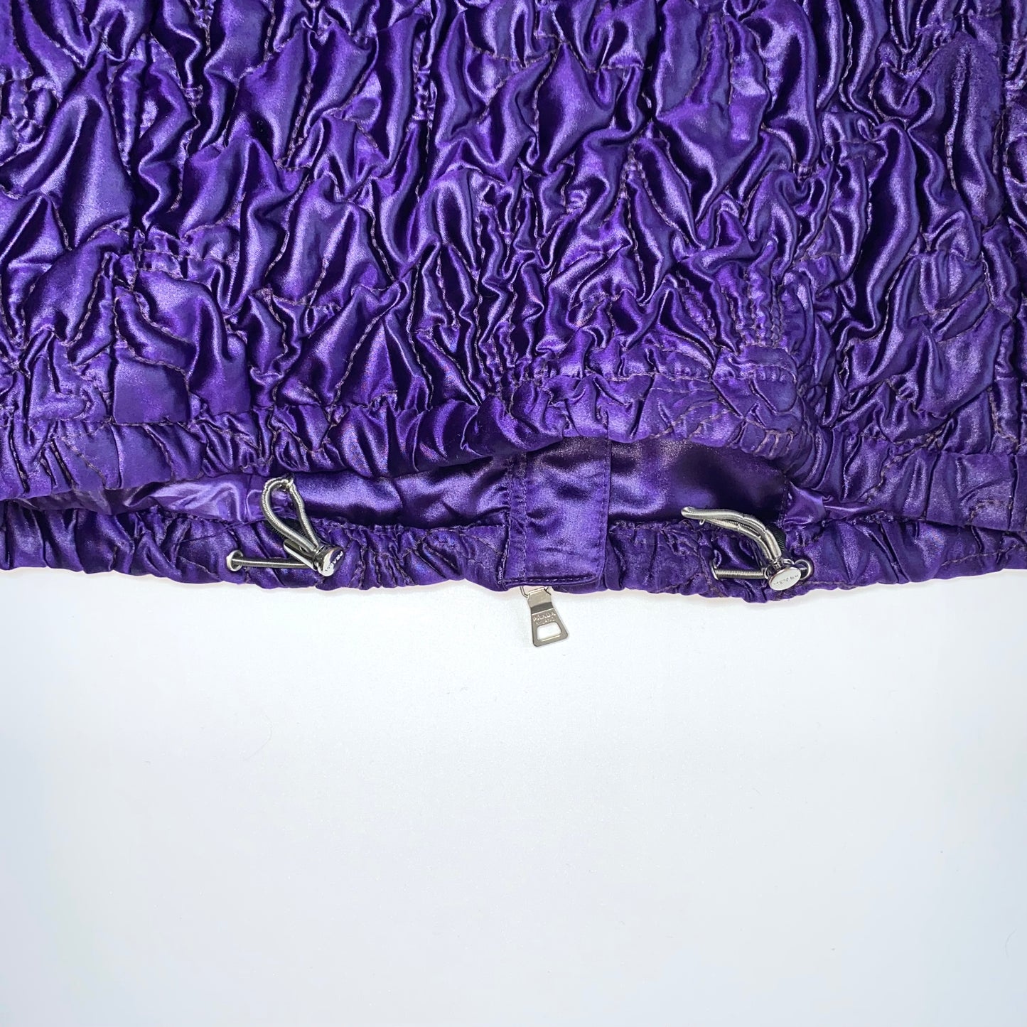 Prada 2000s purple matelasse jacket