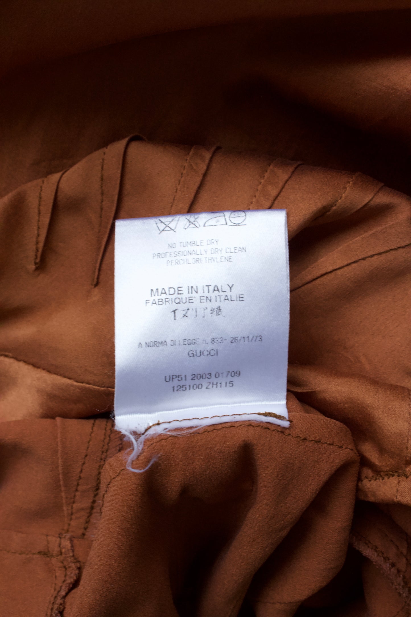 Gucci SS 2004 Tom Ford-era silk skirt