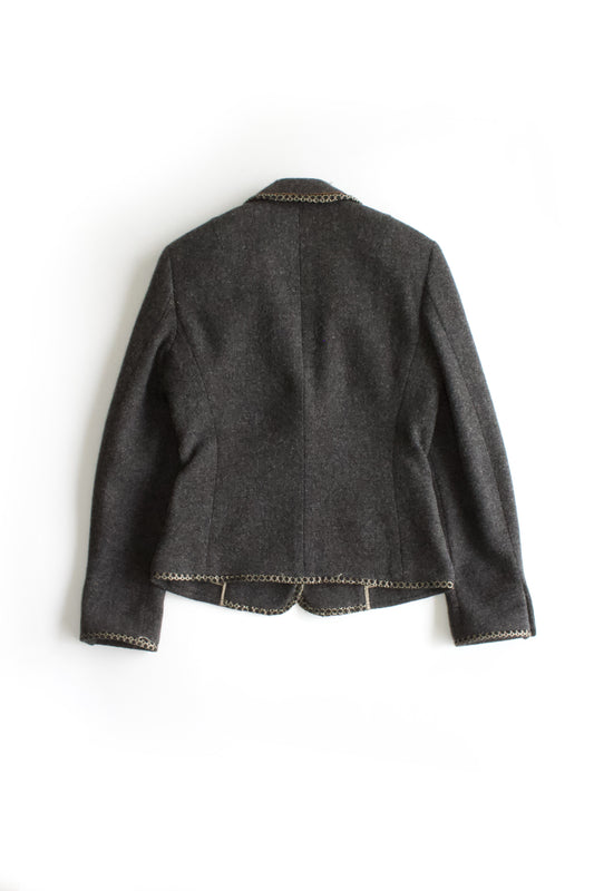 Etro grey wool blazer