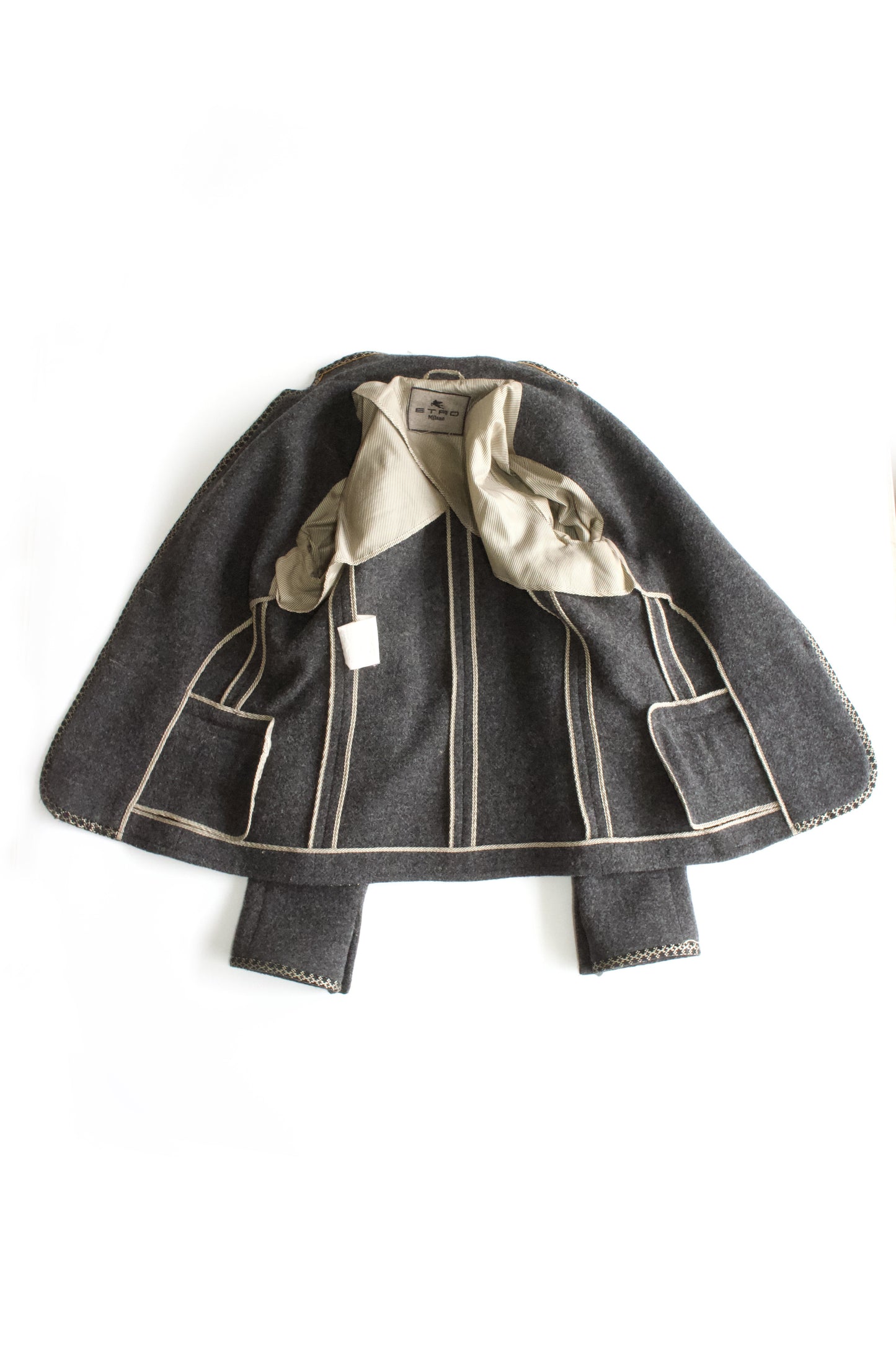 Etro grey wool blazer