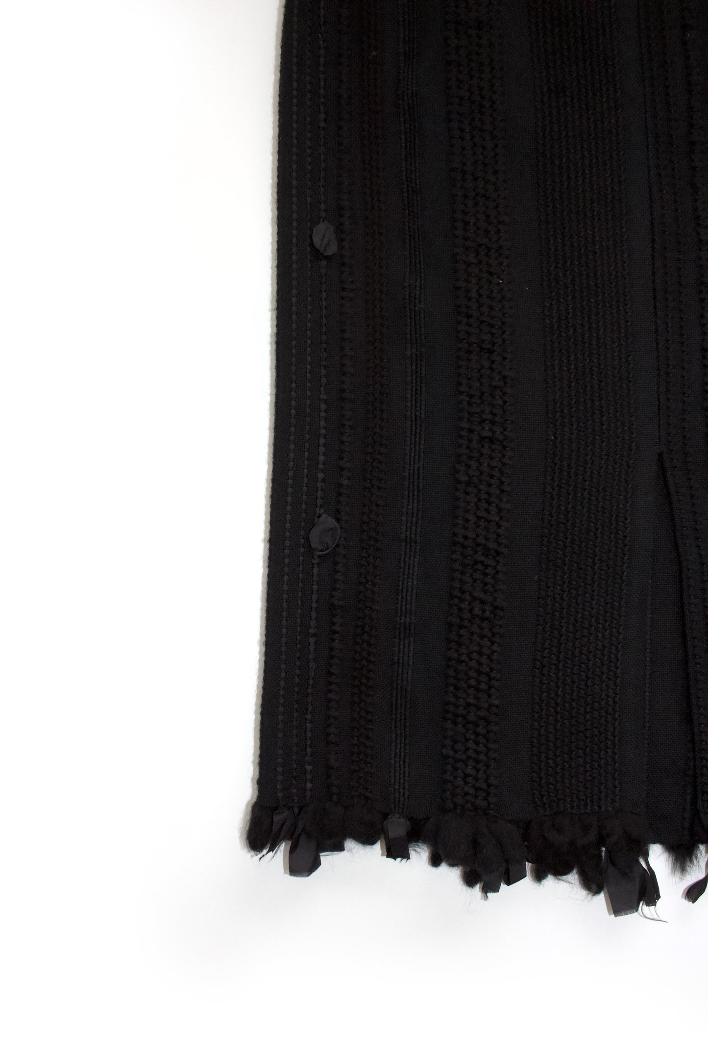 Gucci FW 2002 Tom Ford-era wool & fur skirt