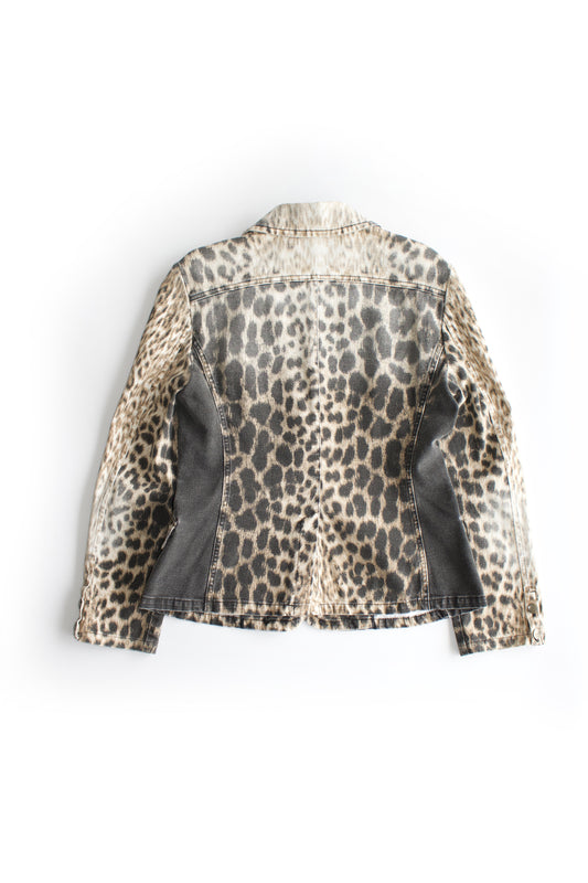 Roberto Cavalli 2000s cheetah print blazer