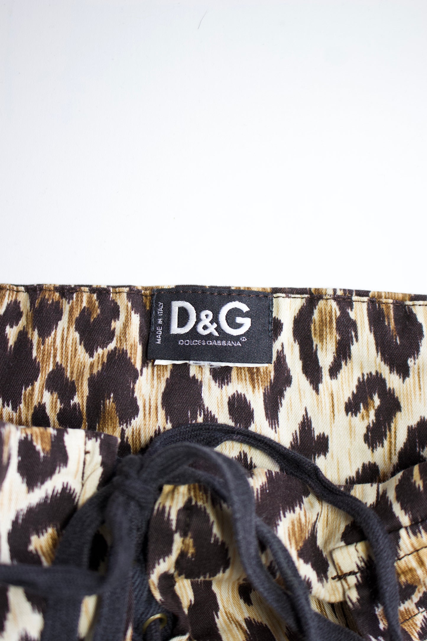 Dolce & Gabbana 2000s cheetah-print corset top