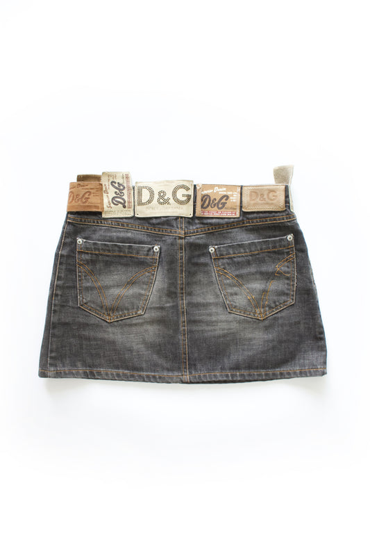 Dolce & Gabbana 2000s labels grey mini-skirt