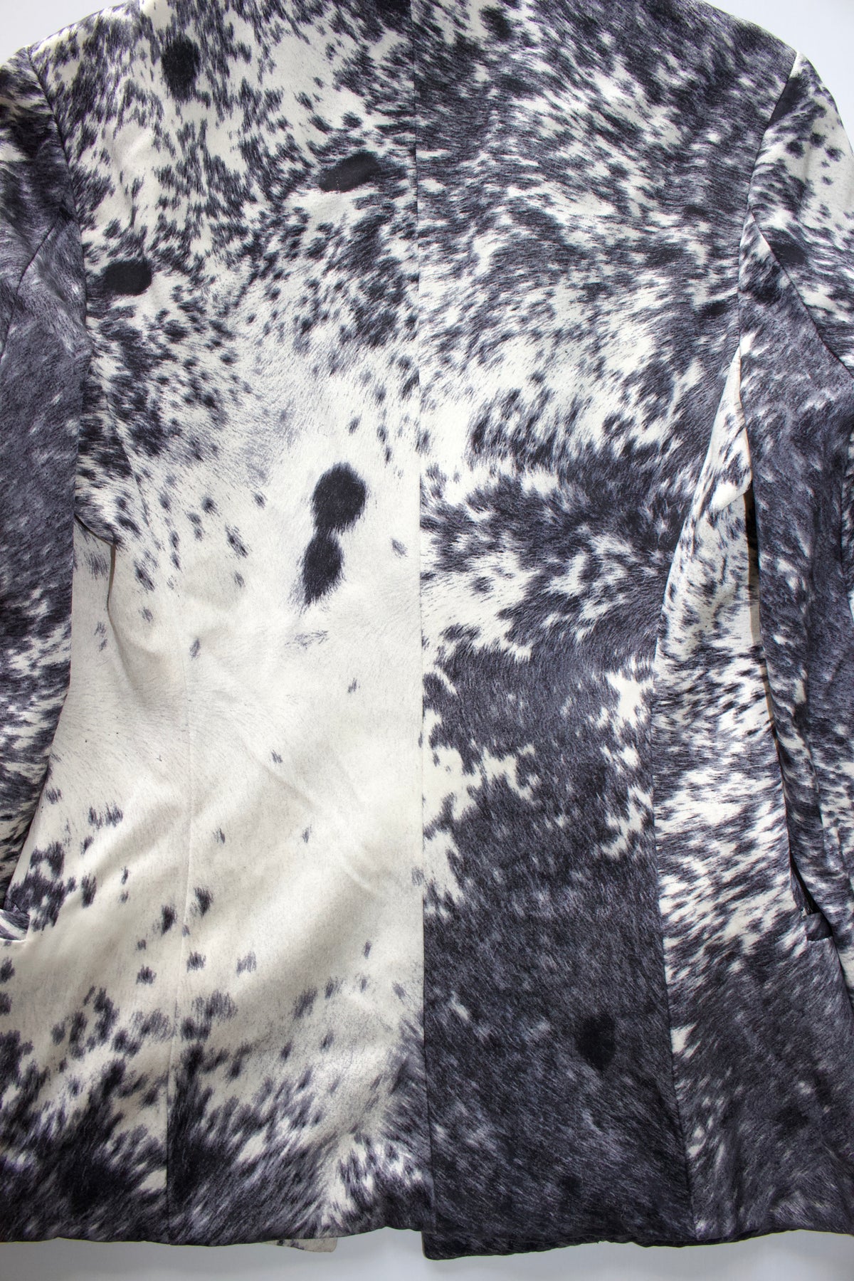 Roberto Cavalli FW 1999 cow print silk blazer