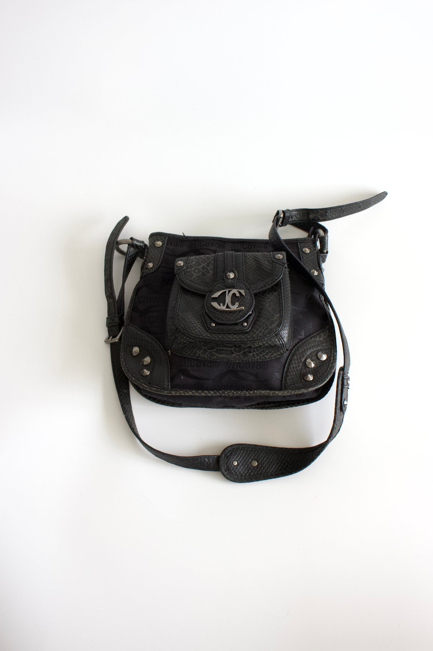 Just Cavalli black crossbody bag
