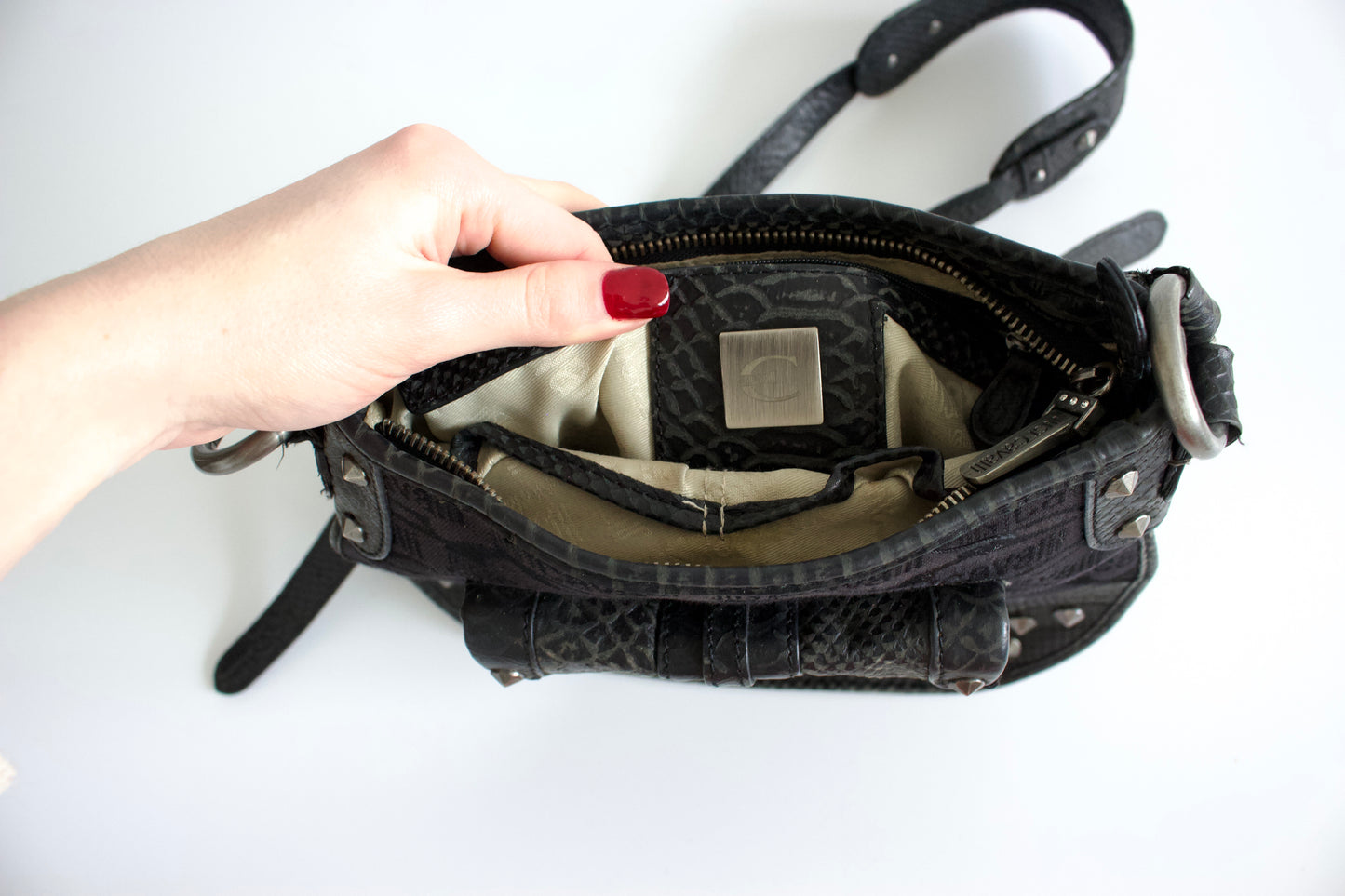 Just Cavalli black crossbody bag
