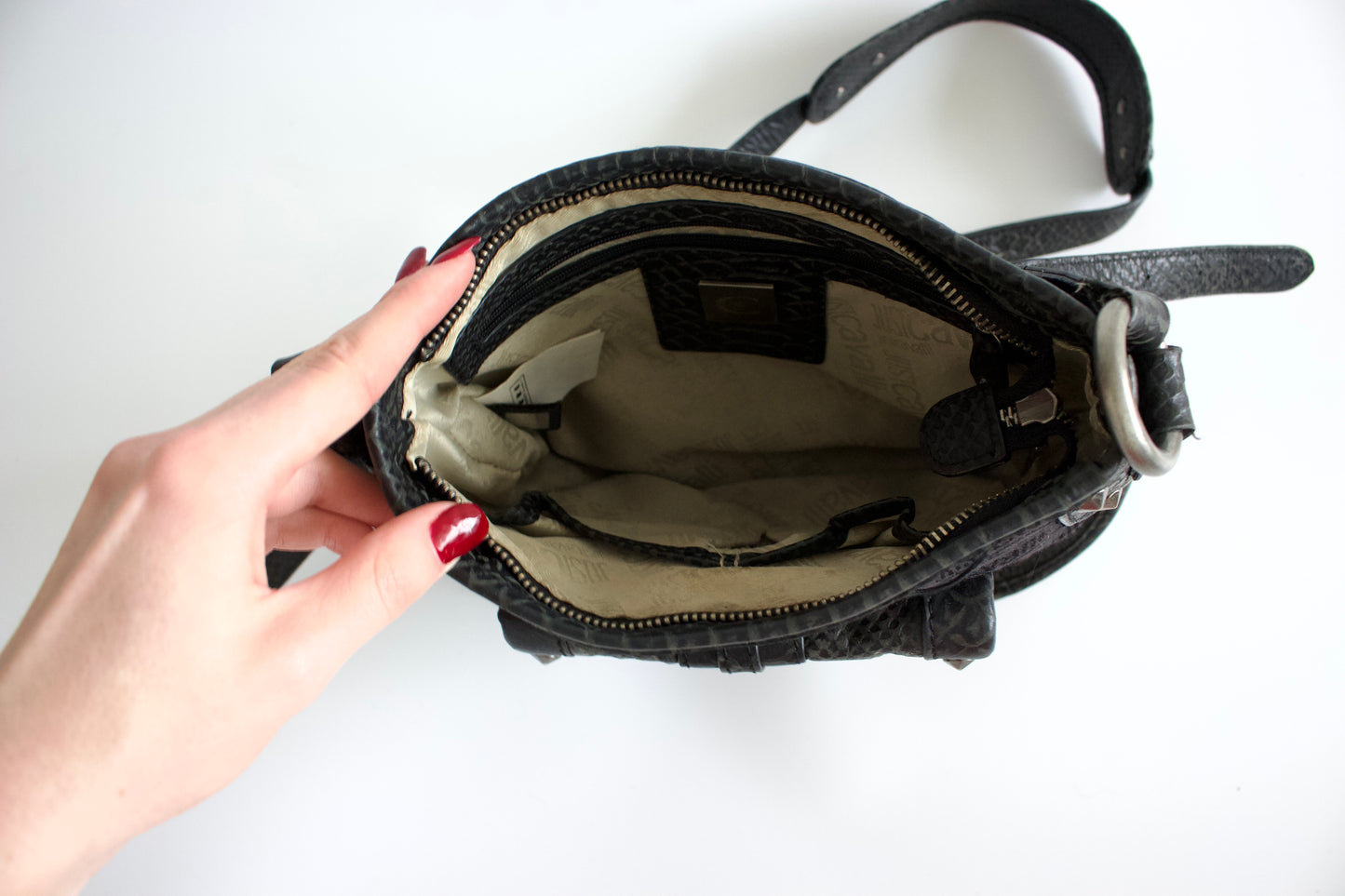 Just Cavalli black crossbody bag