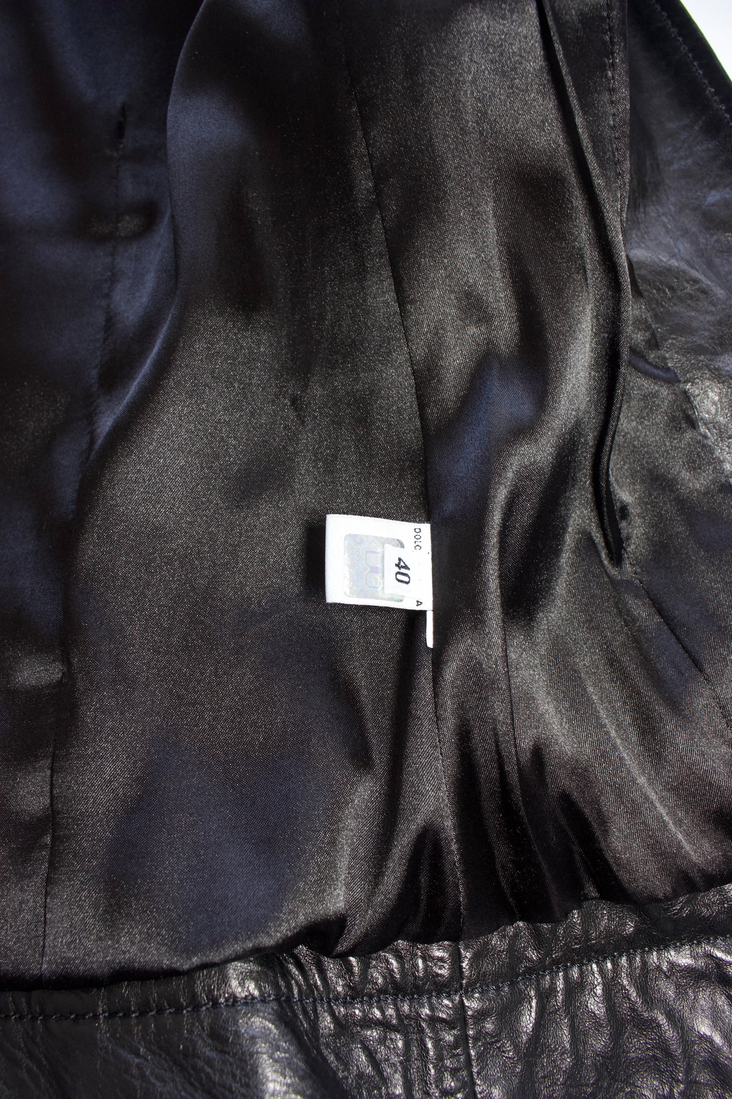 Dolce & Gabbana 2000s leather jacket with double zip