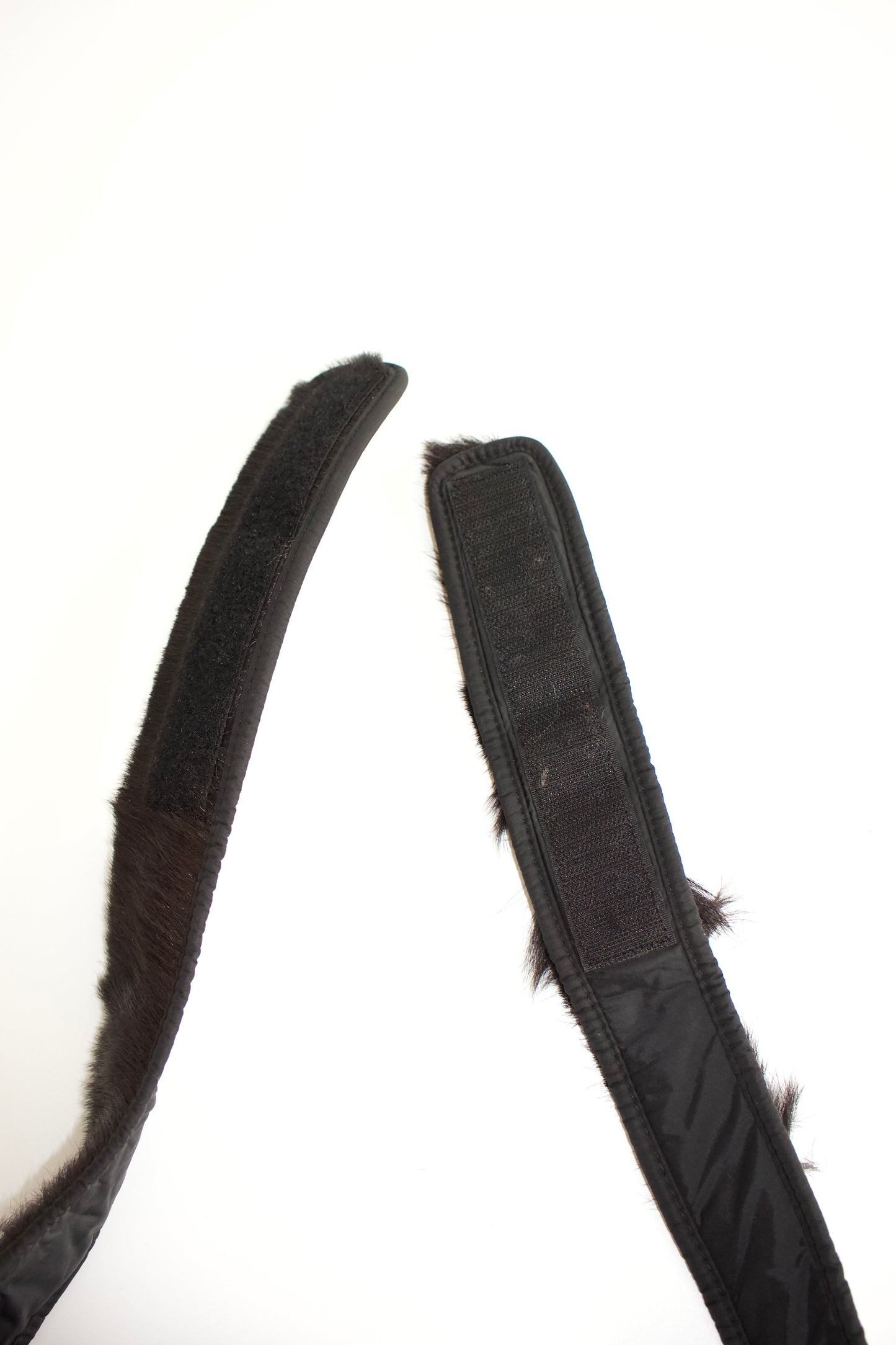 Prada FW1999 black goat fur belt bag