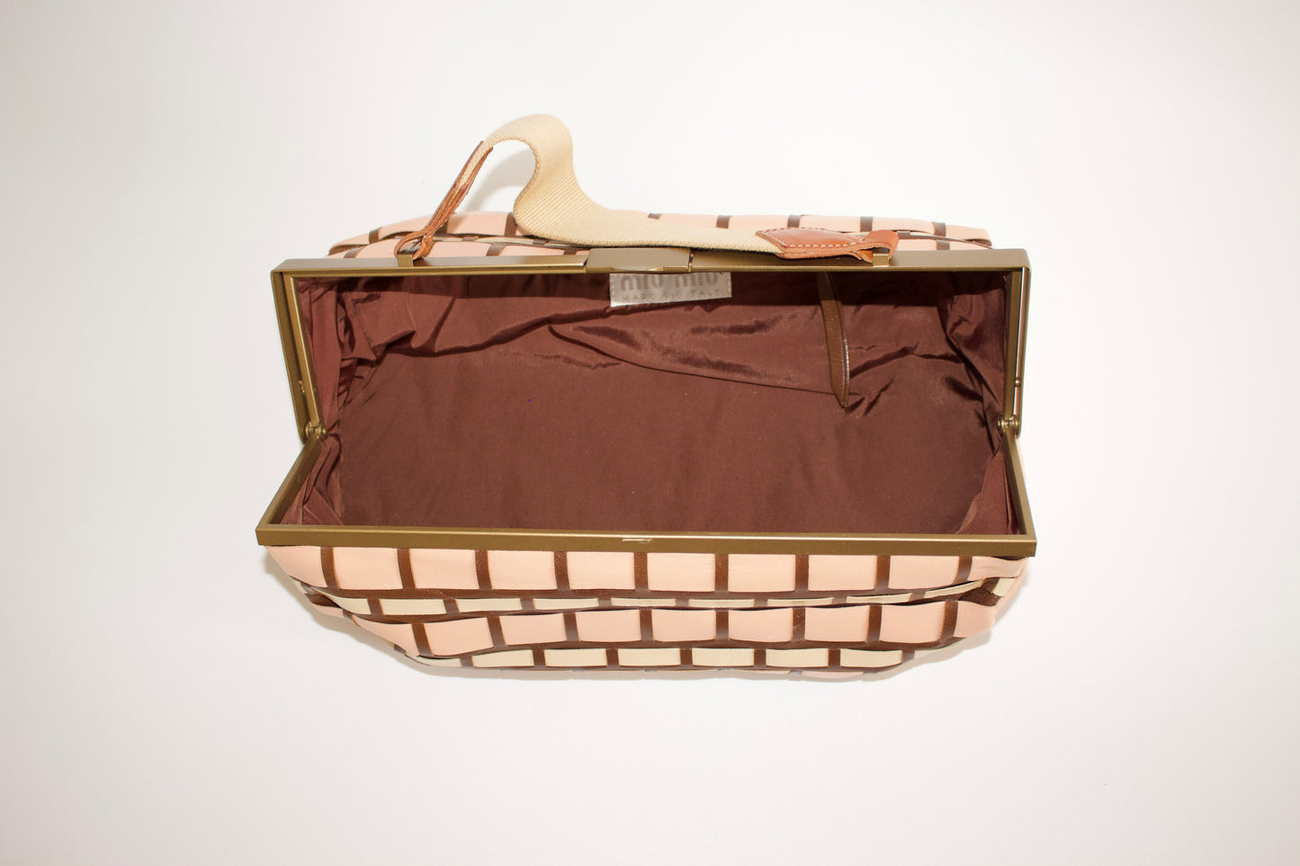 Miu Miu SS2001 geometric print handbag