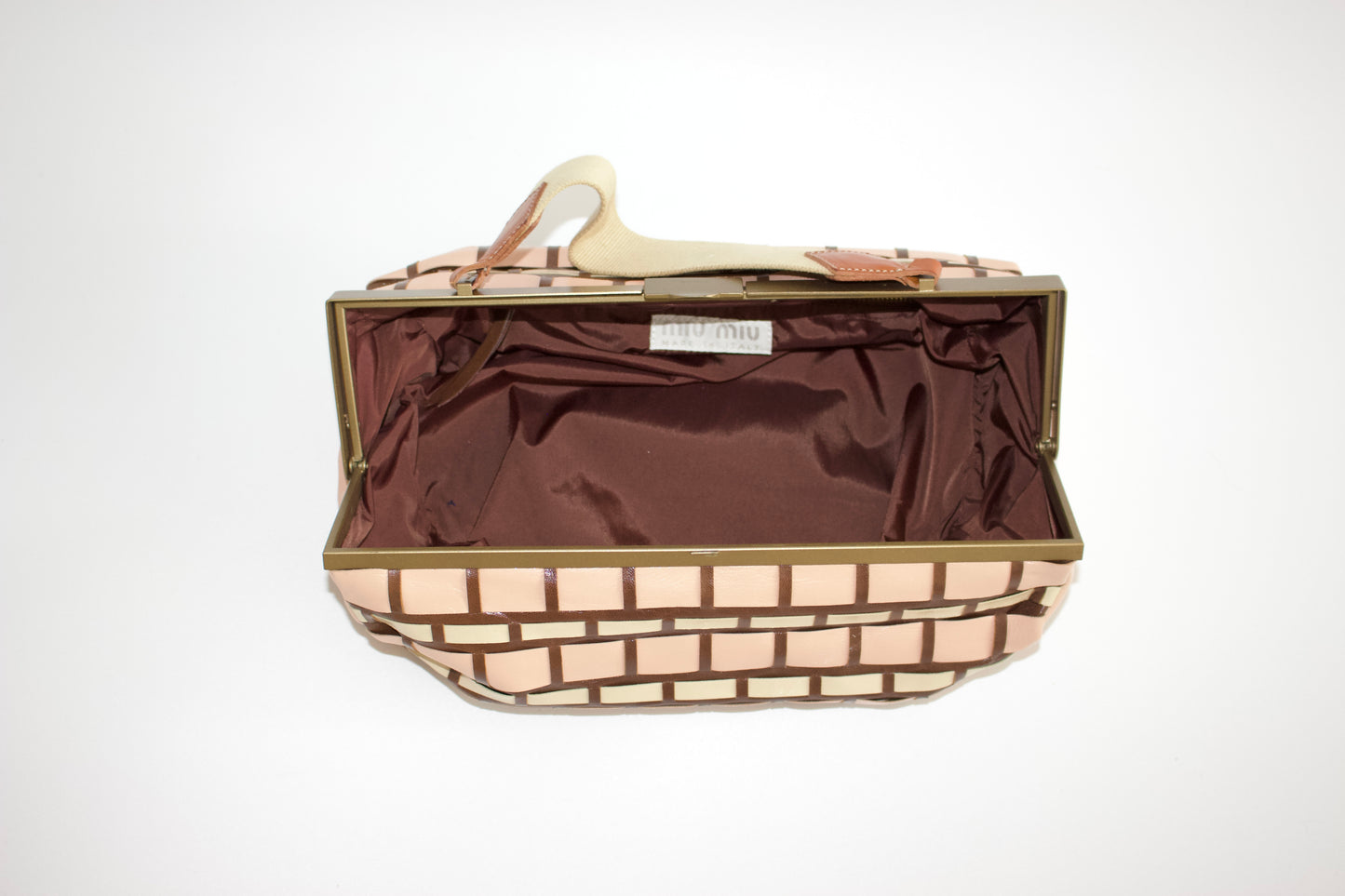 Miu Miu SS2001 geometric print handbag