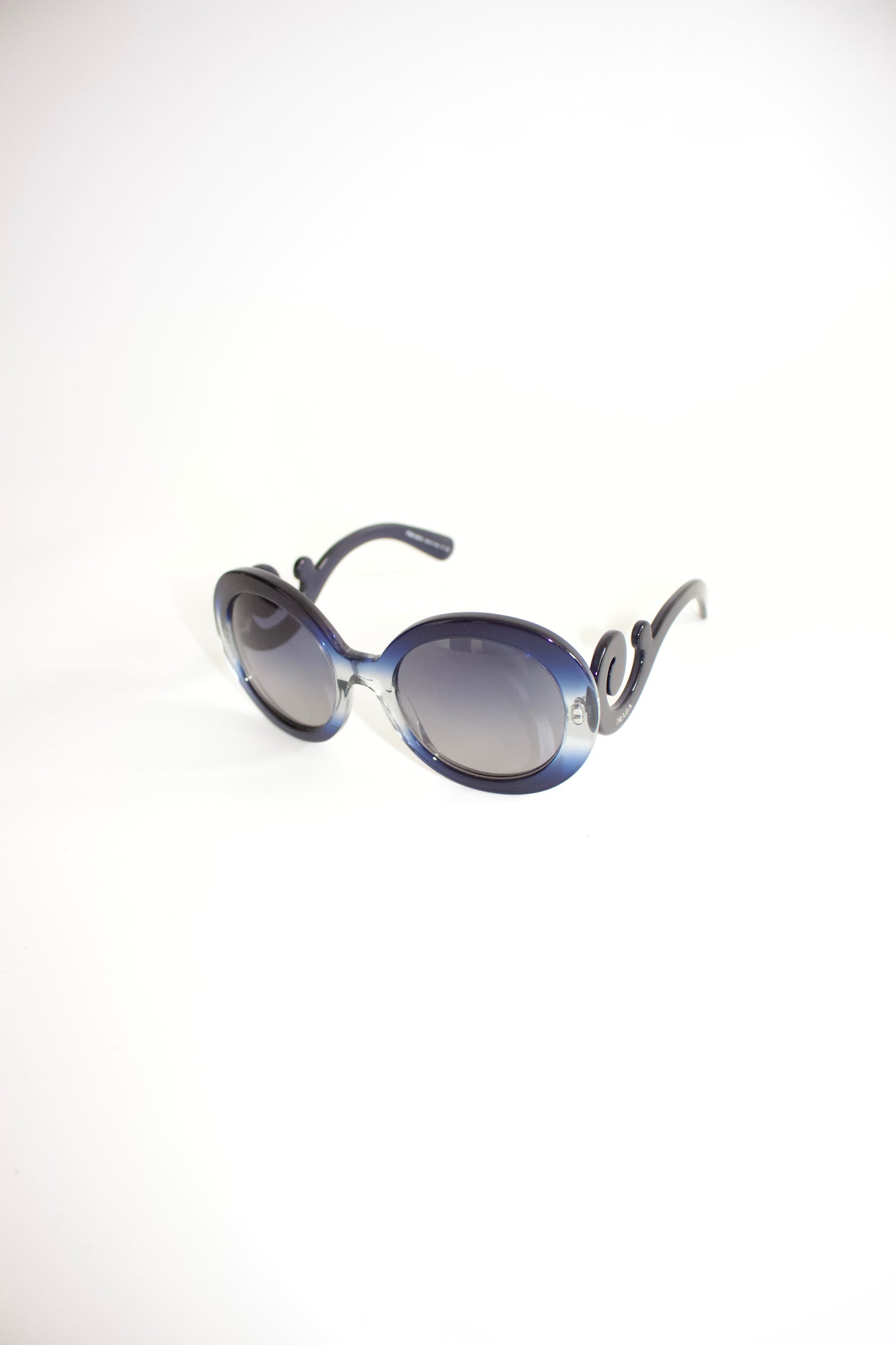 Prada Minimal Baroque navy sunglasses