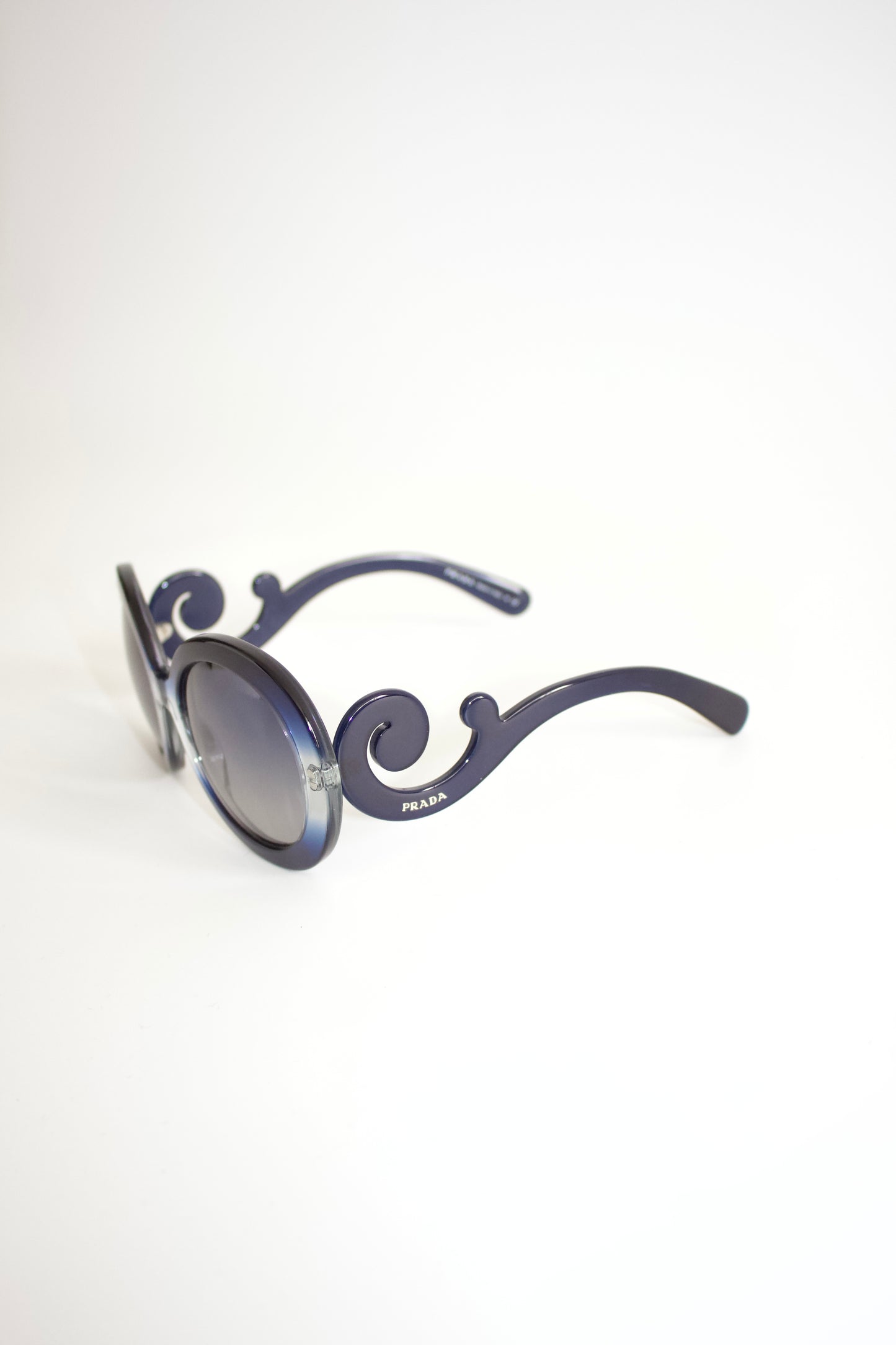 Prada Minimal Baroque navy sunglasses