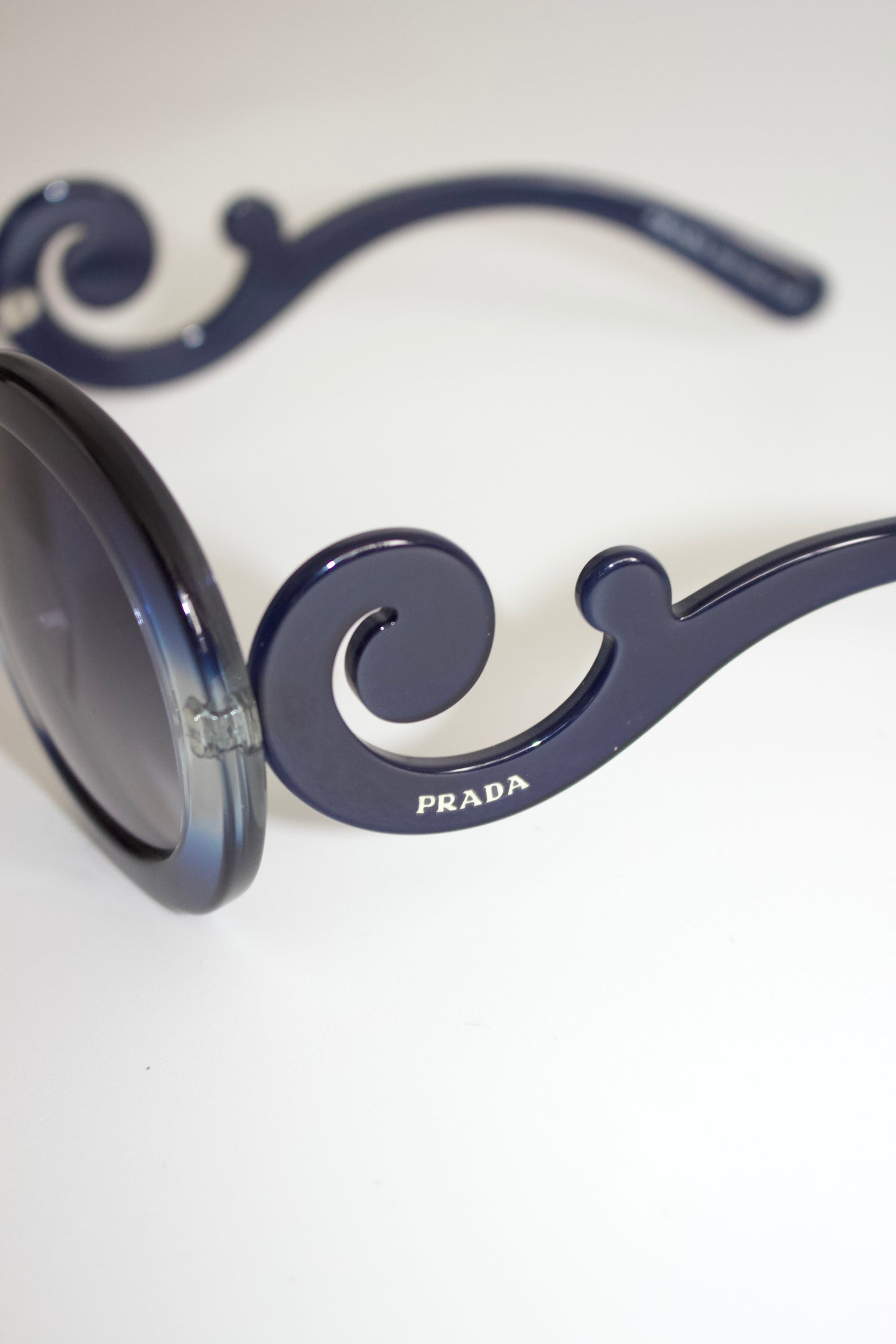 Prada Minimal Baroque navy sunglasses