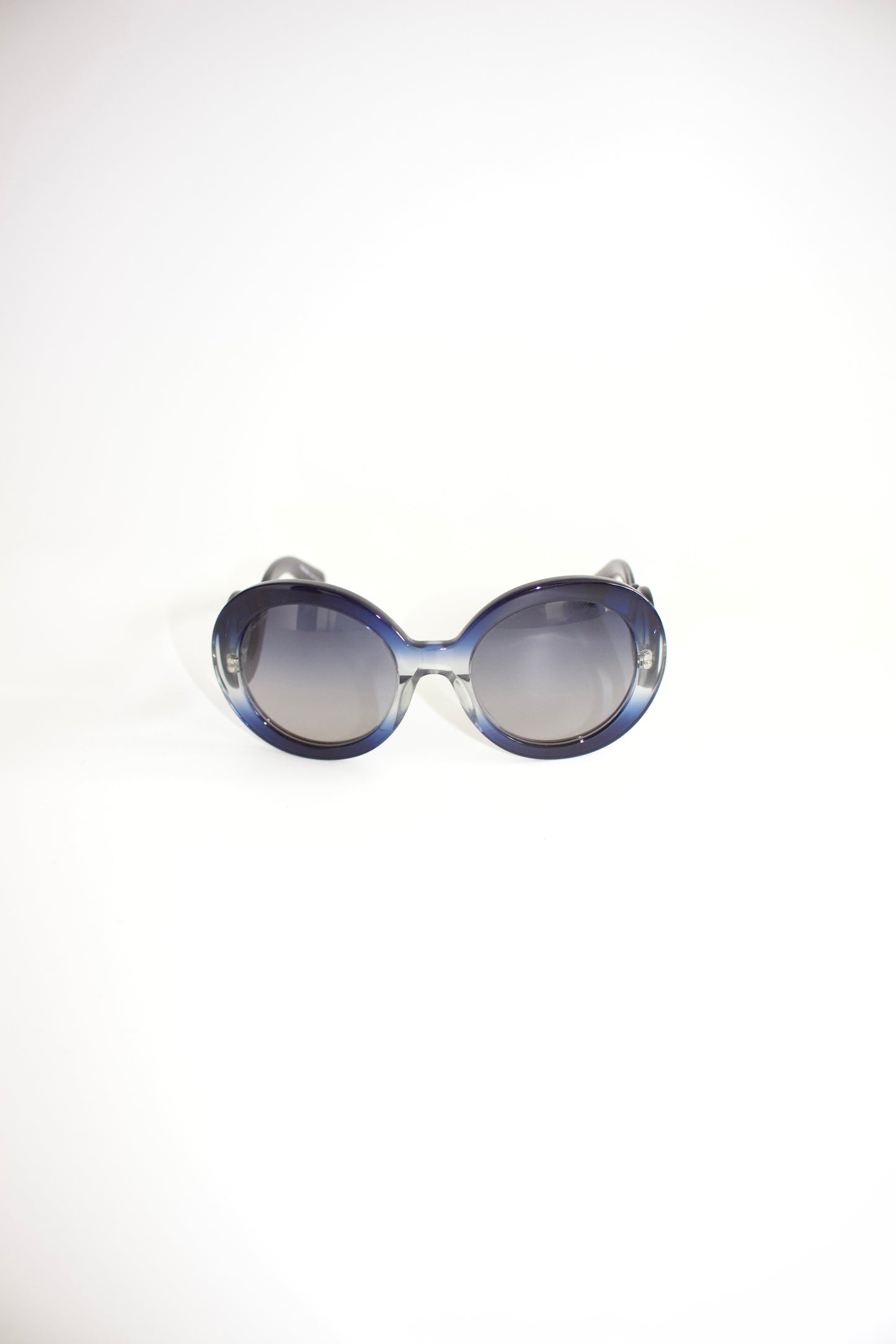 Prada Minimal Baroque navy sunglasses