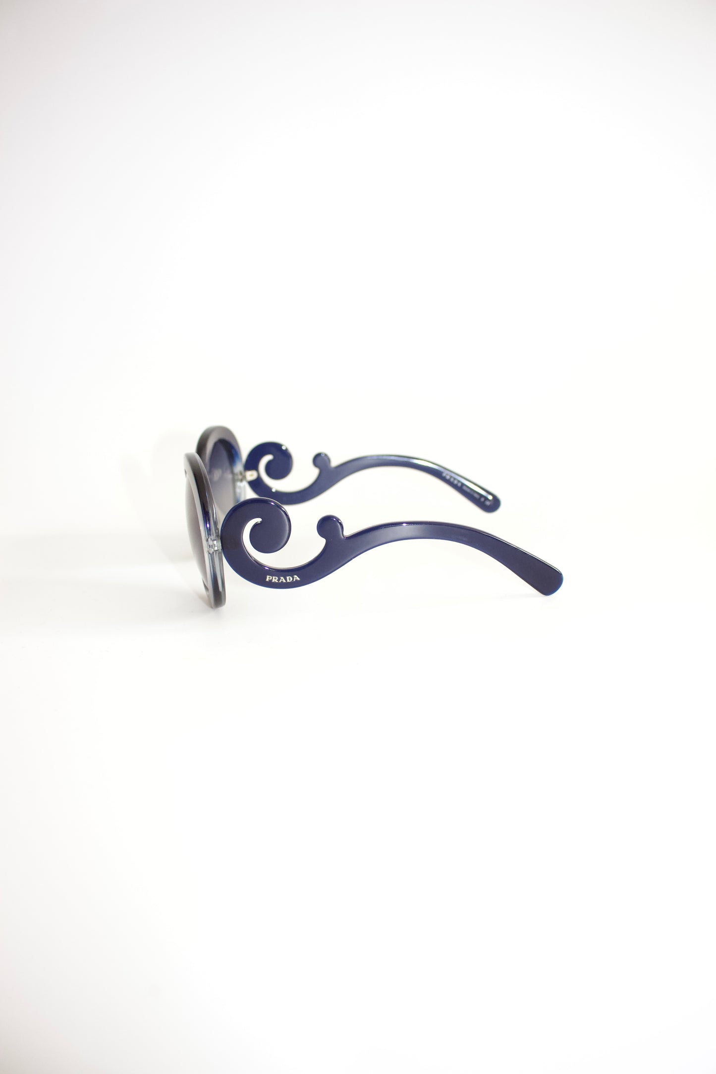Prada Minimal Baroque navy sunglasses
