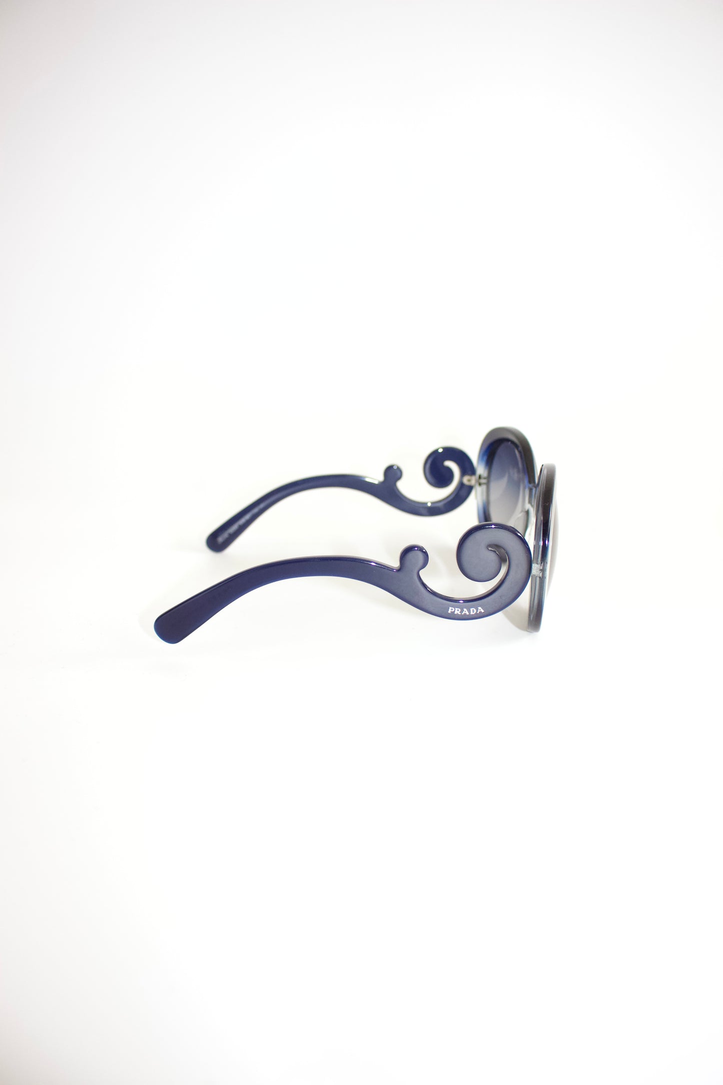 Prada Minimal Baroque navy sunglasses