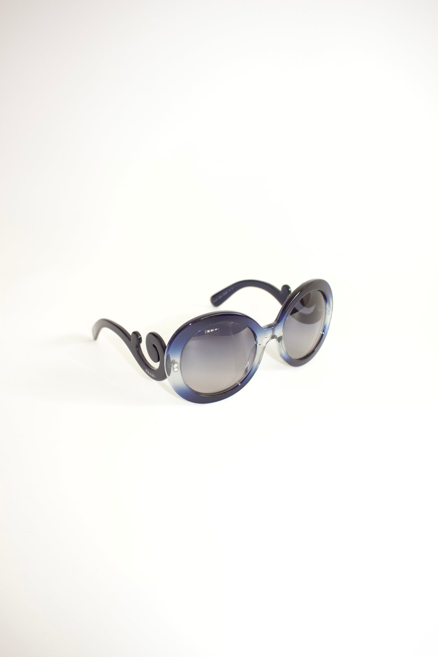 Prada Minimal Baroque navy sunglasses