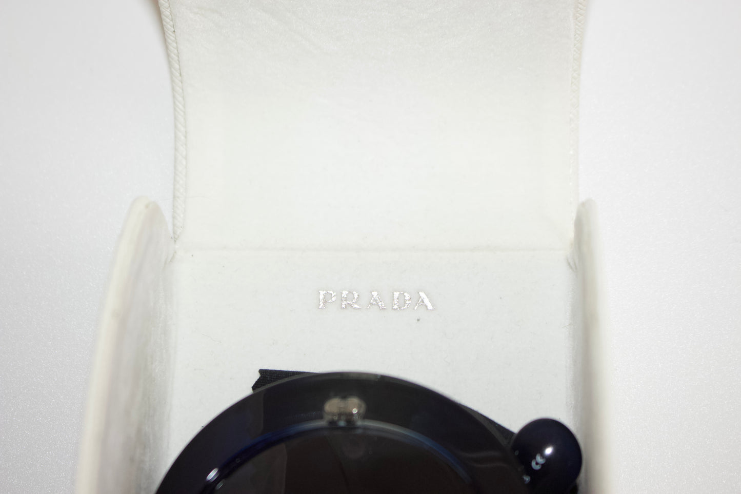 Prada Minimal Baroque navy sunglasses