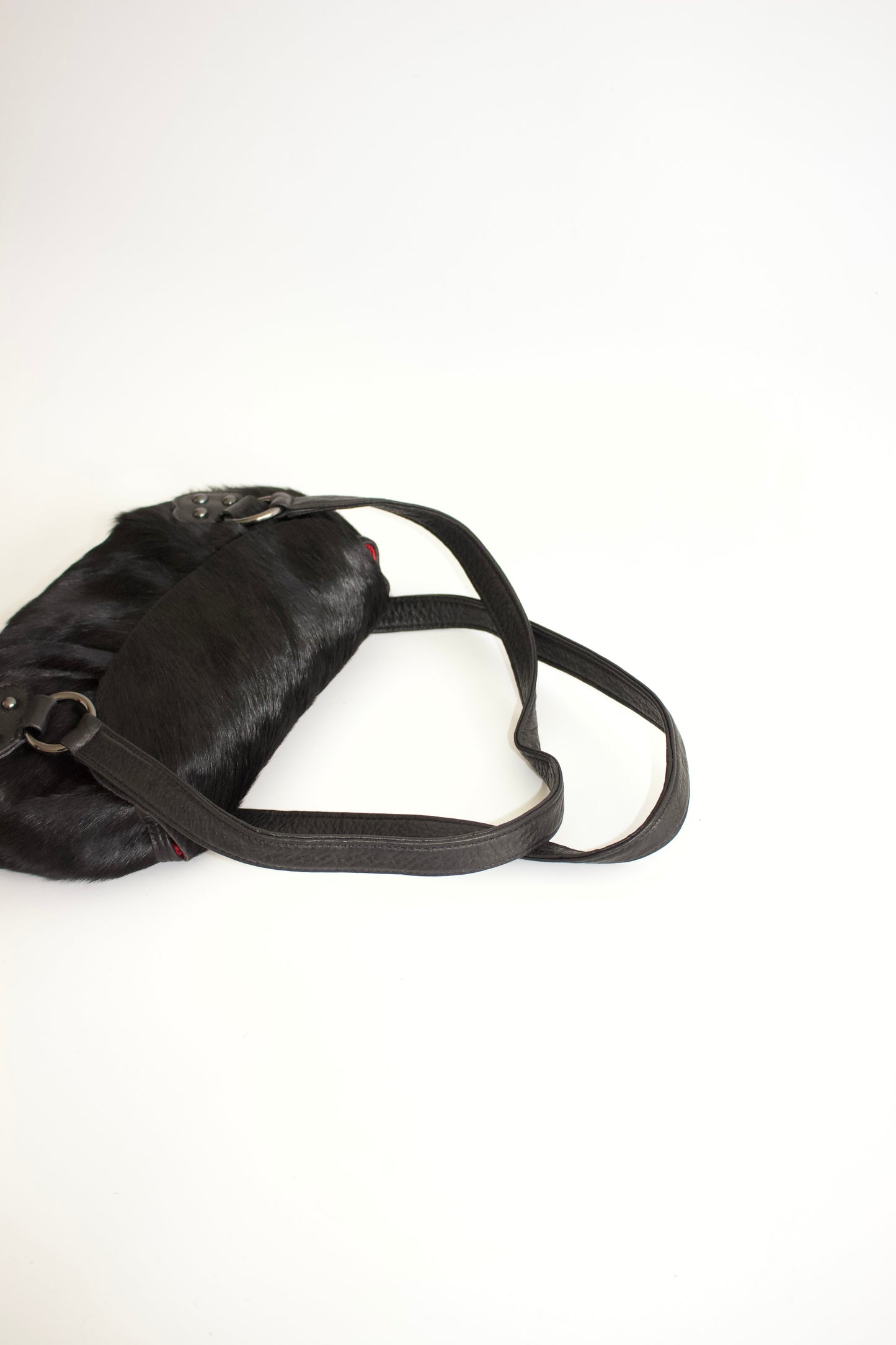 Chrisian Lacroix black fur bag