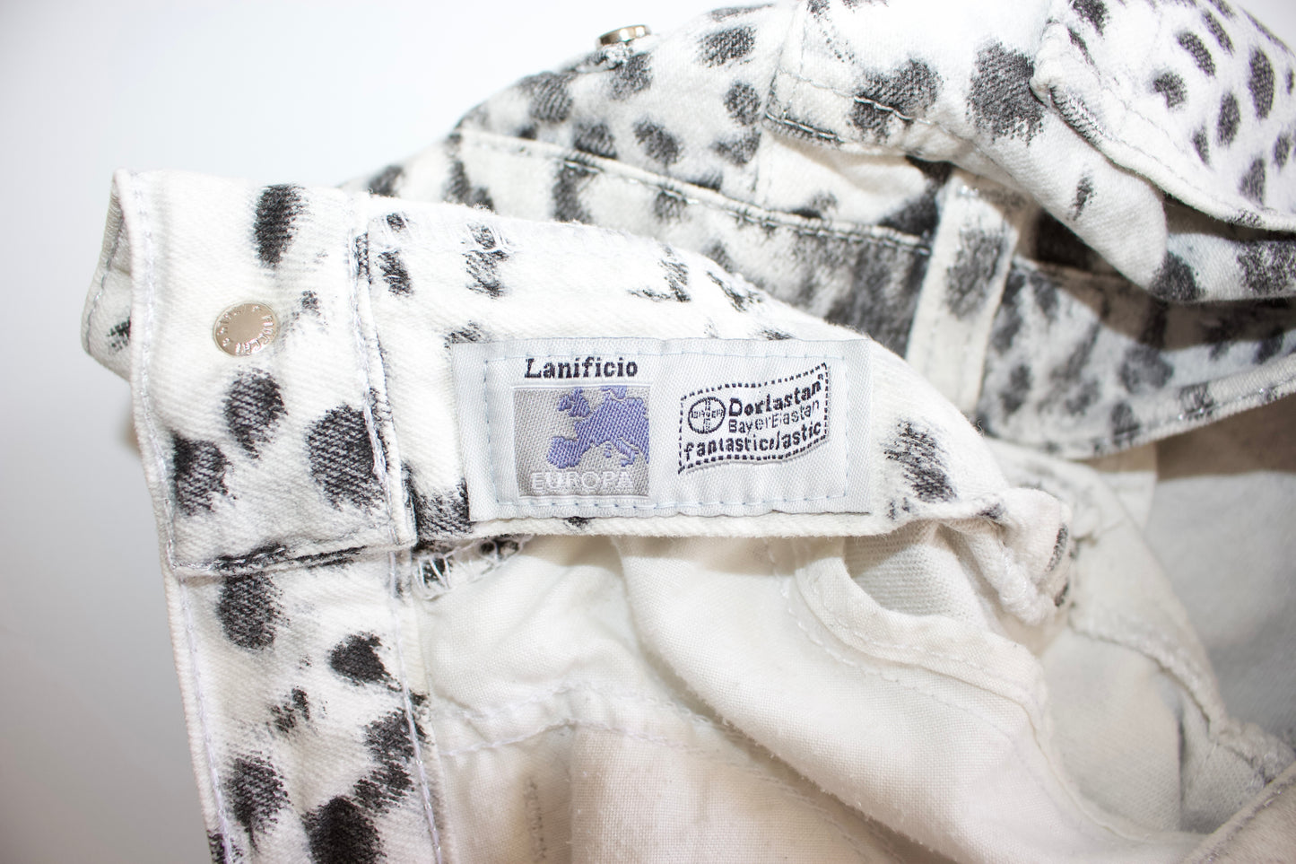 Roberto Cavalli cheetah print jeans