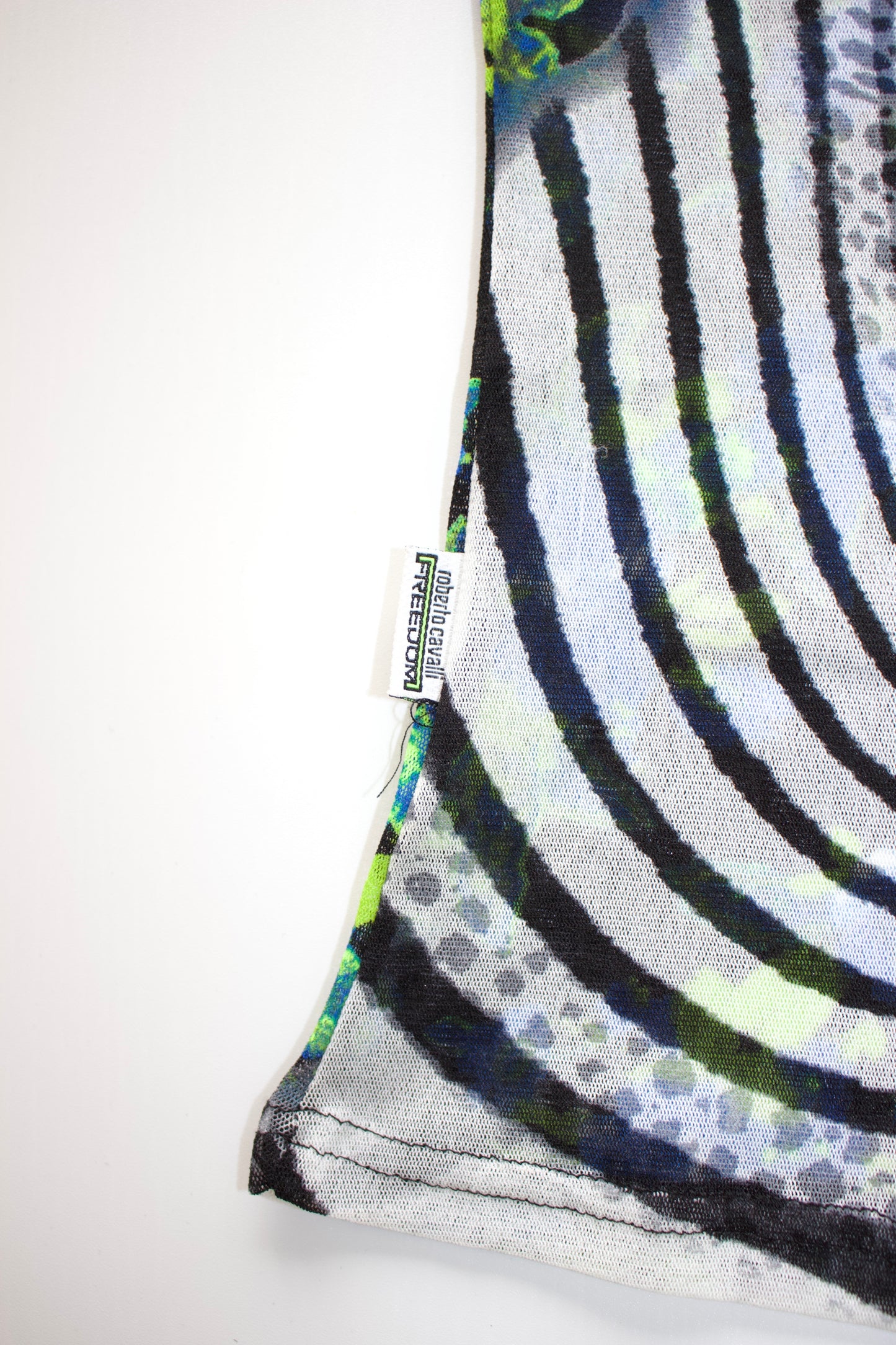 Roberto Cavalli colourful mesh top