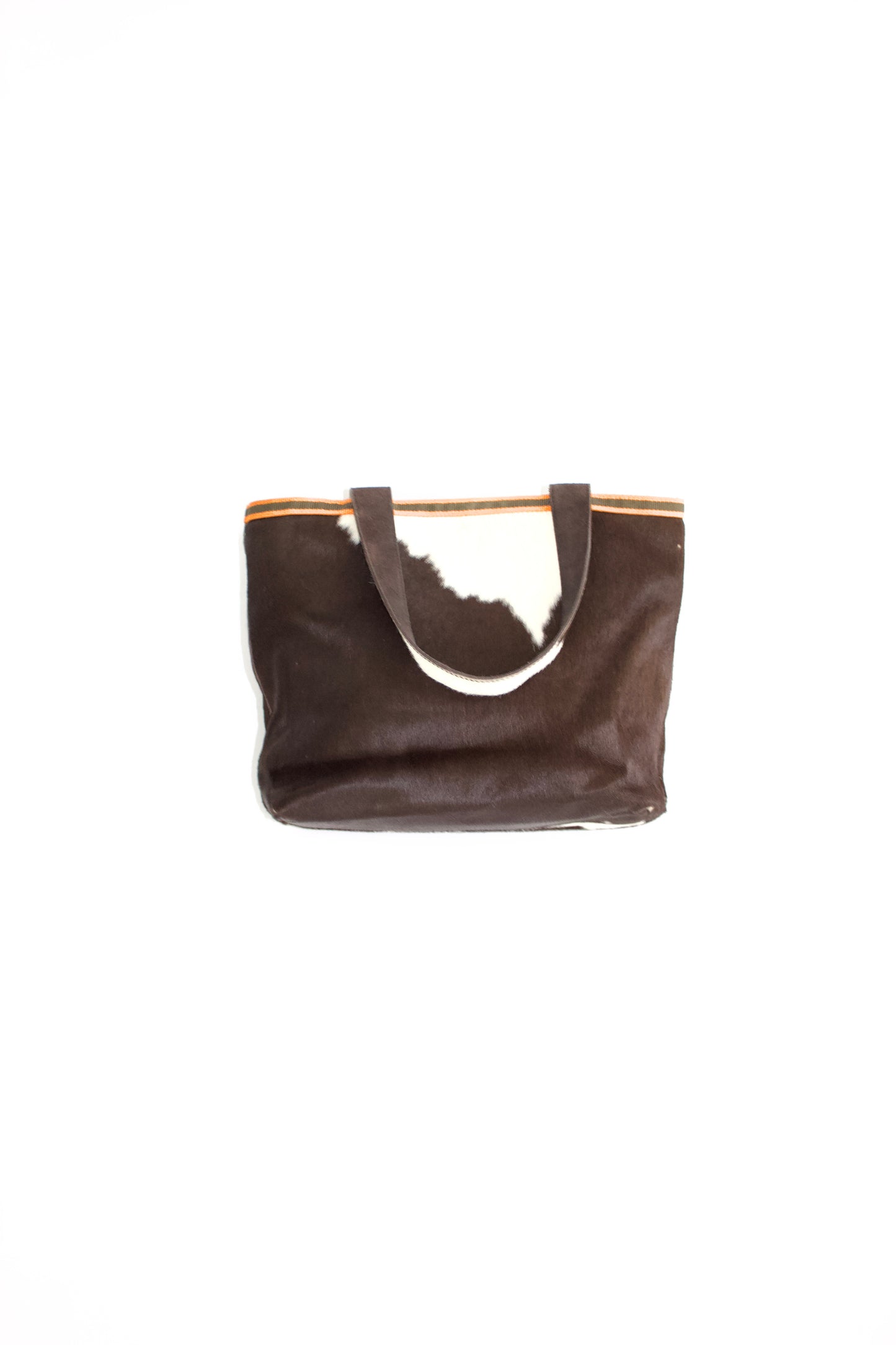 Miu Miu FW 1999 brown and white cowhide bag