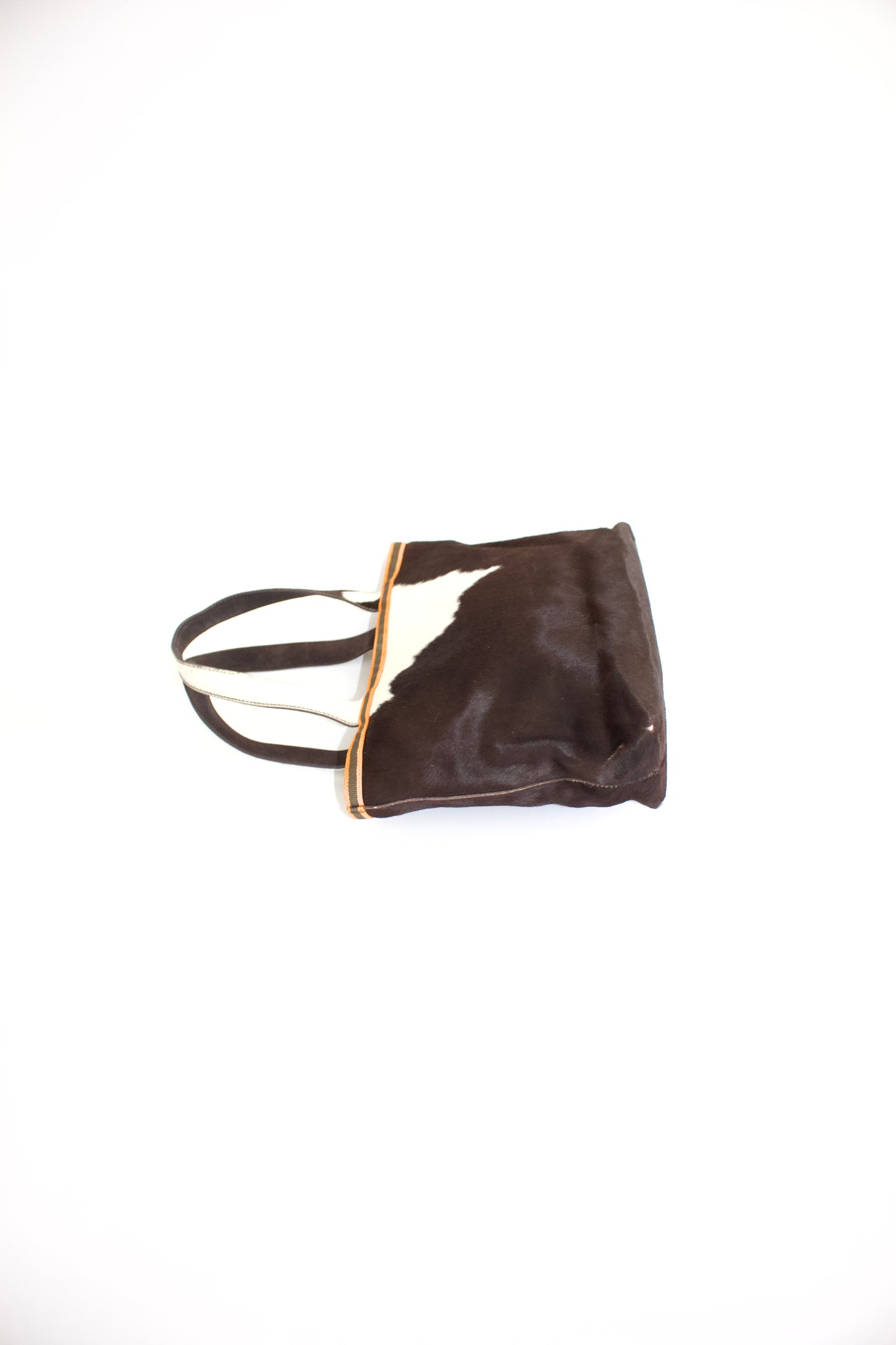 Miu Miu FW 1999 brown and white cowhide bag