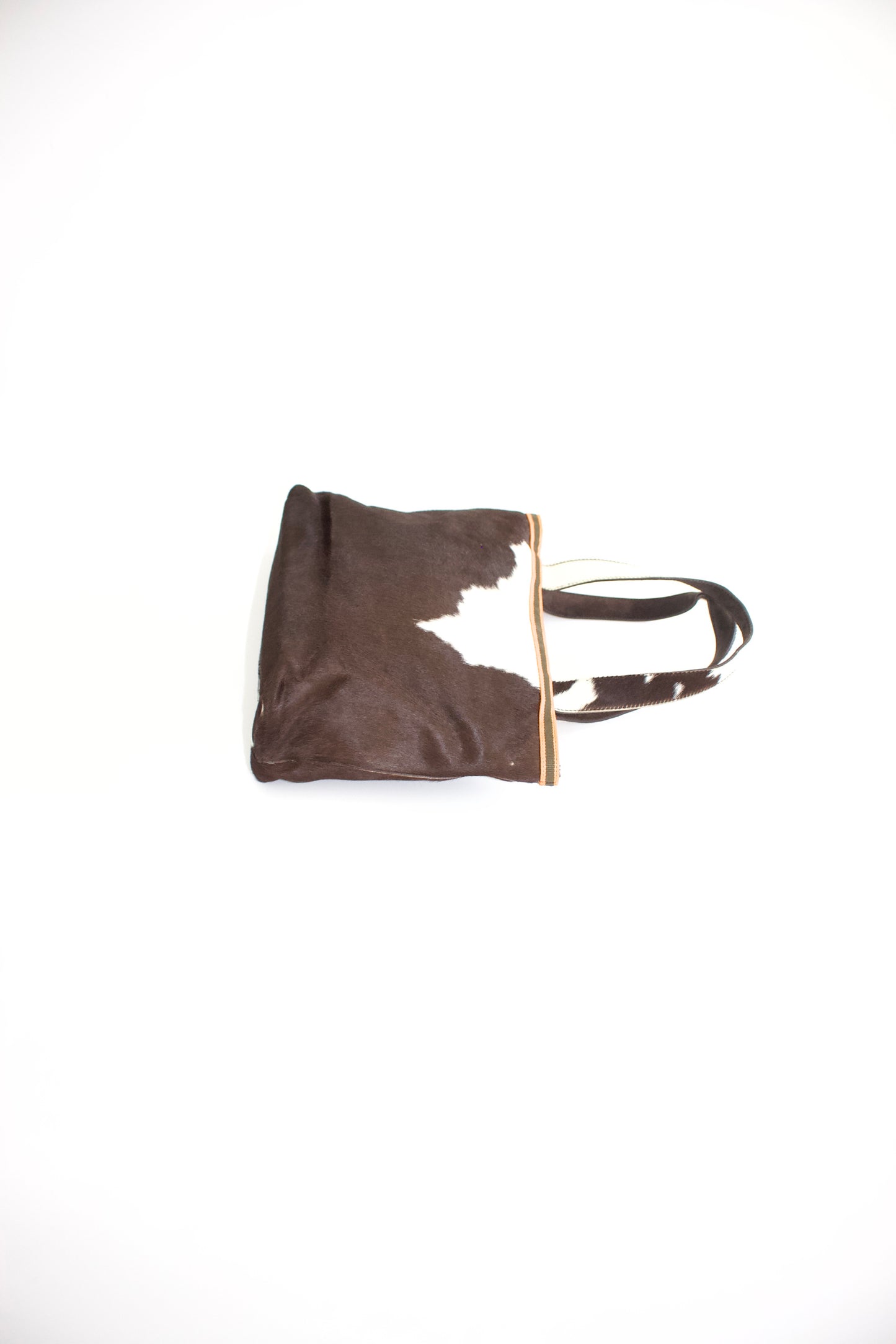 Miu Miu FW 1999 brown and white cowhide bag