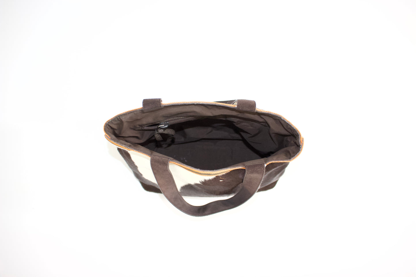 Miu Miu FW 1999 brown and white cowhide bag
