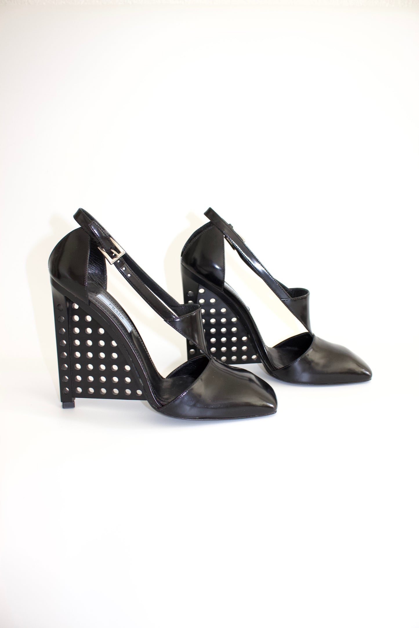 Prada FW2014 black wedges