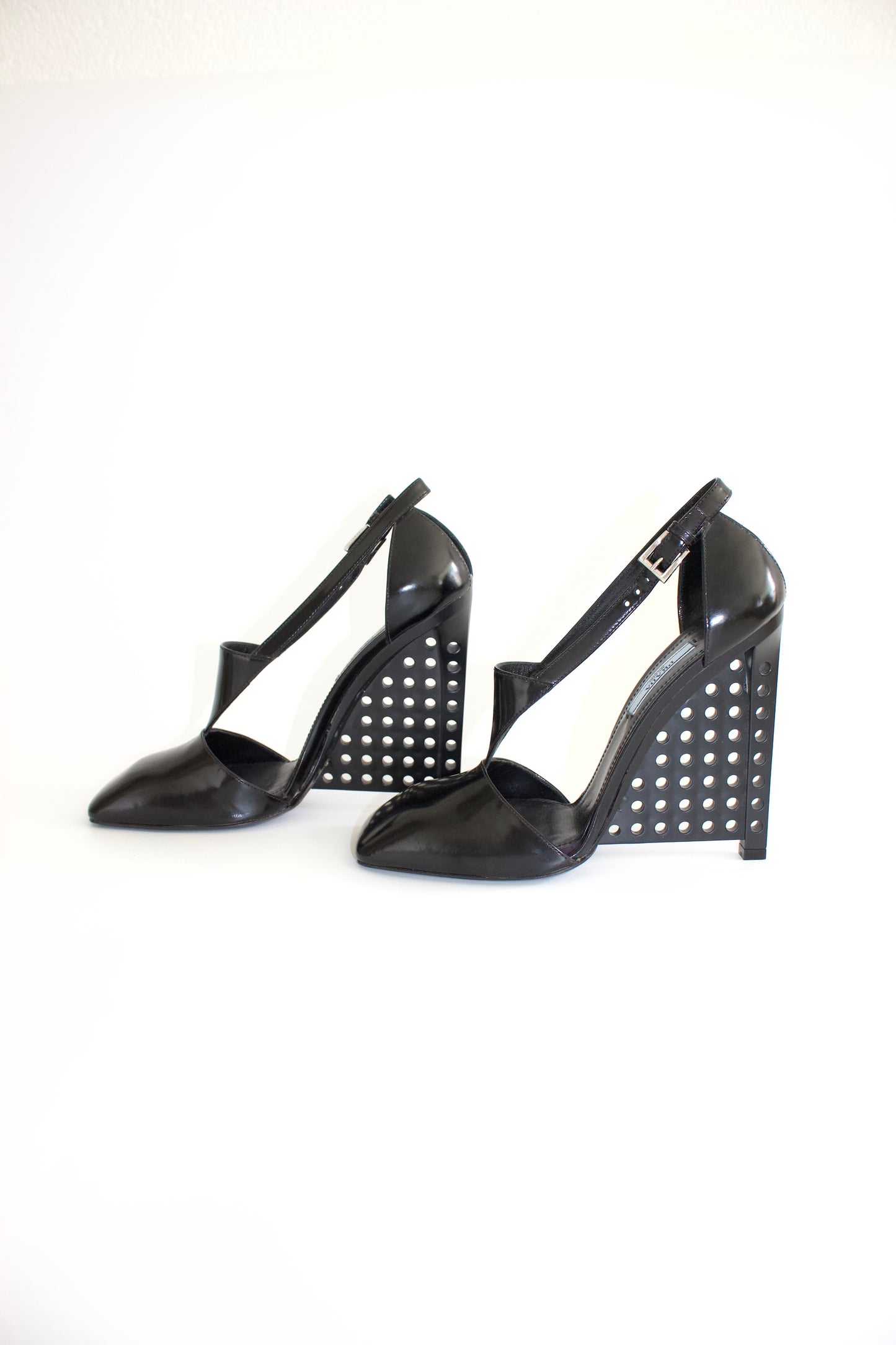 Prada FW2014 black wedges
