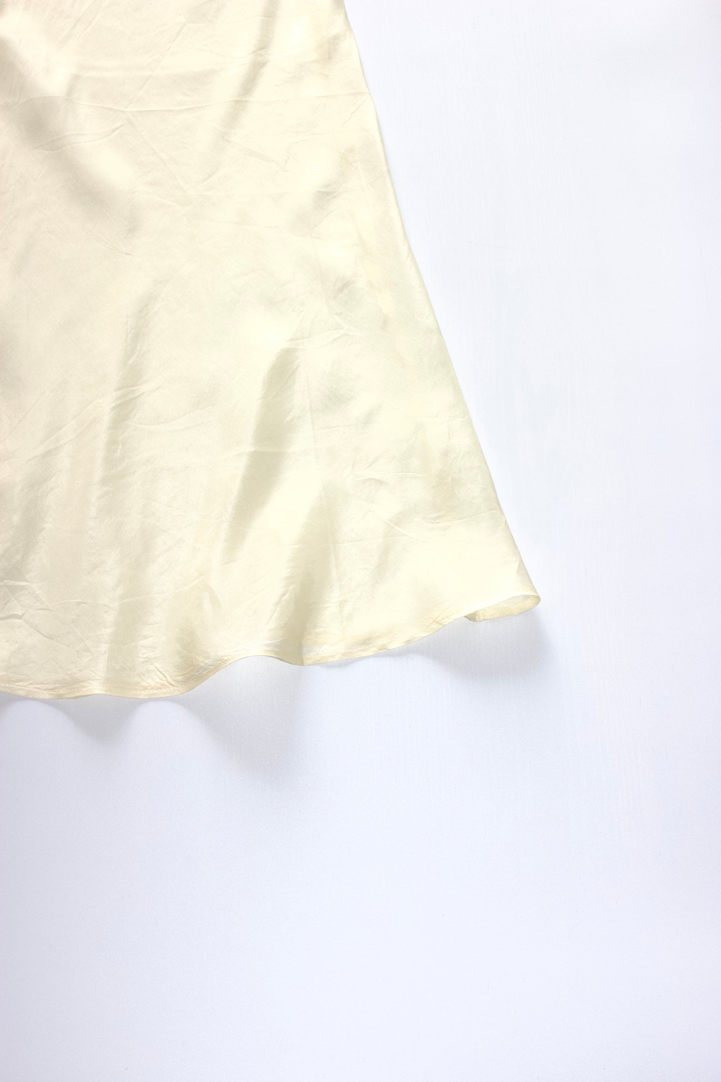 Miu Miu 90s yellow silk dress