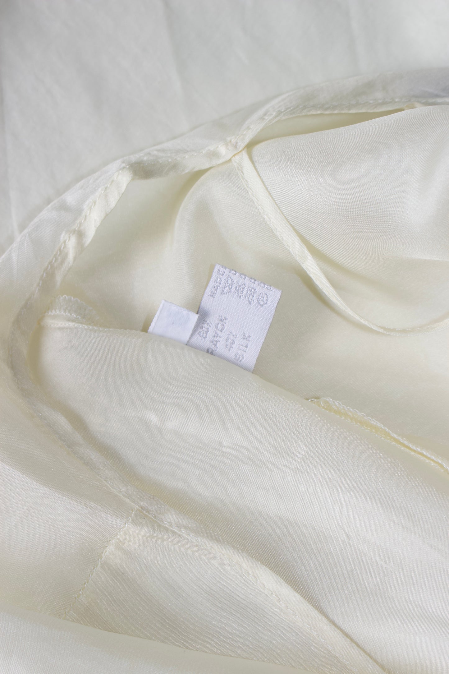 Miu Miu 90s yellow silk dress
