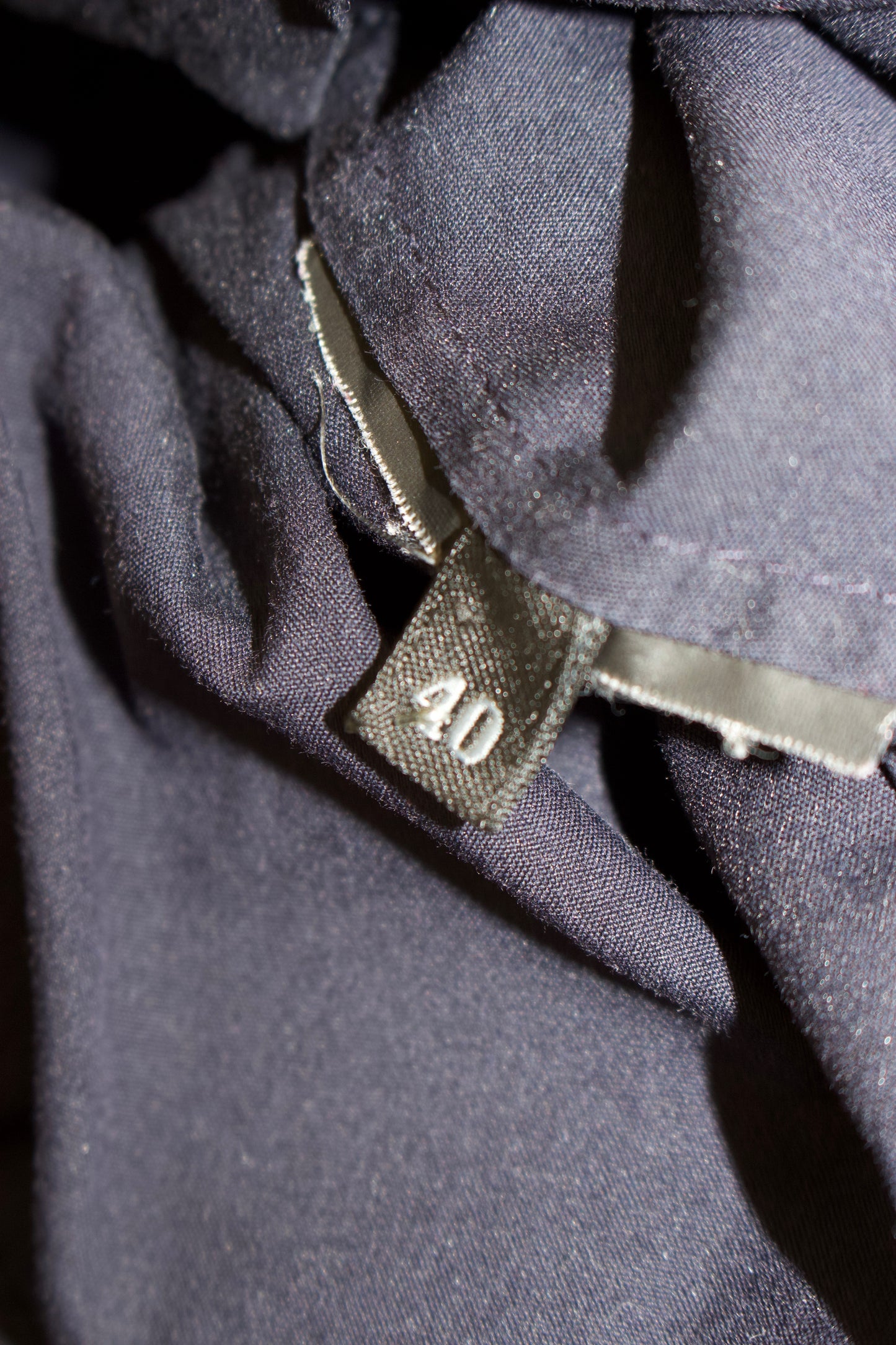 Prada SS 1995 navy A-line dress with logo belt
