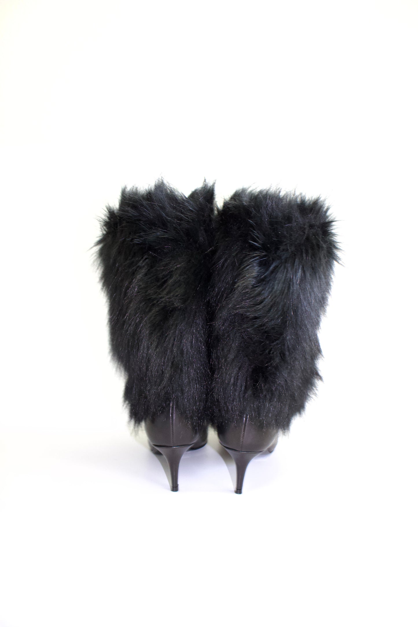 Emporio Armani black boots with fur